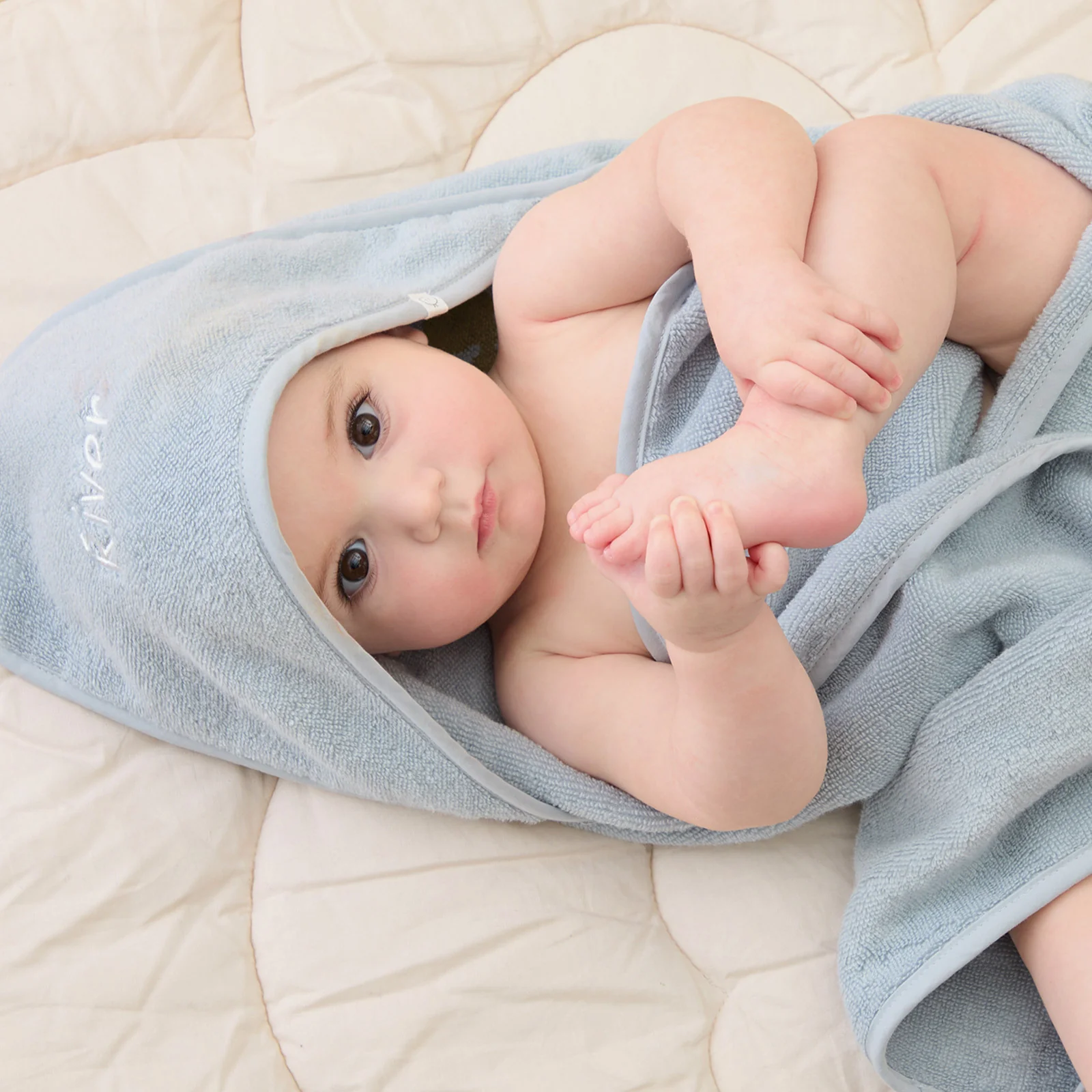 Personalised Baby Hooded Bath Towel