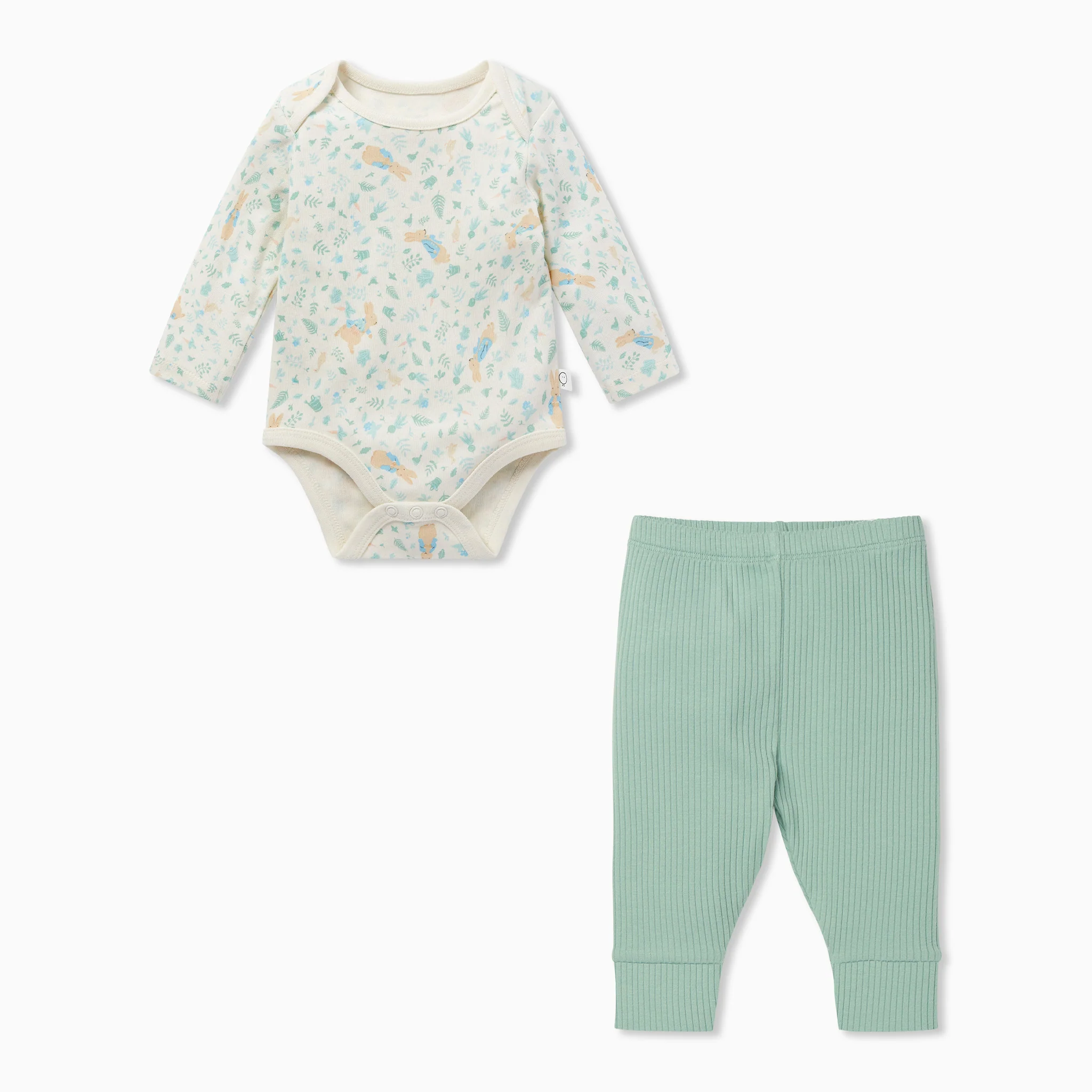 Peter Rabbit Bodysuit & Ribbed Leggings Outfit - Image 2