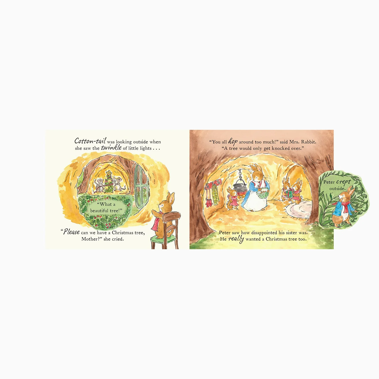 Peter Rabbit: Cotton Tails Christmas Tree Lift The Flap Board Book - Image 3