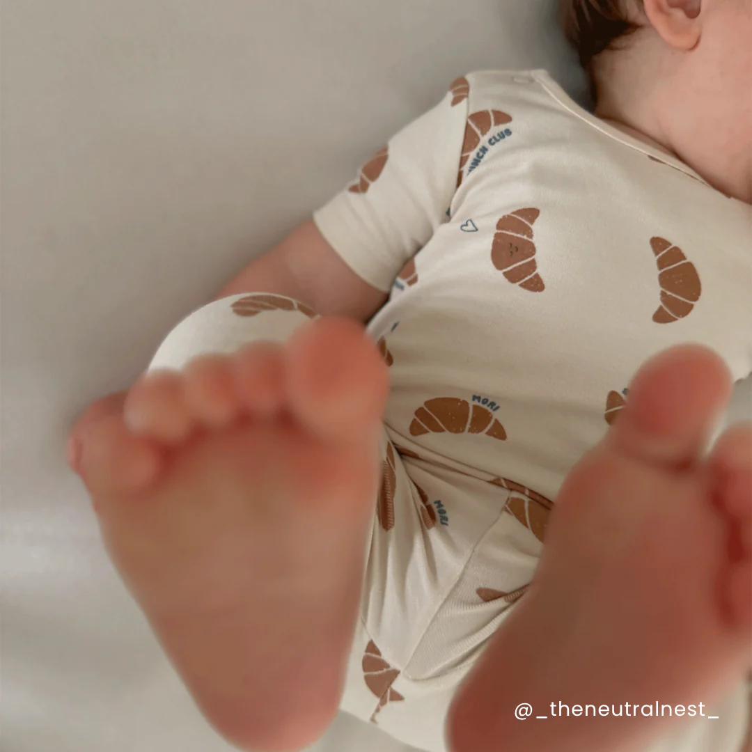 Petit Croissant Short Sleeve Pyjamas - Image 3