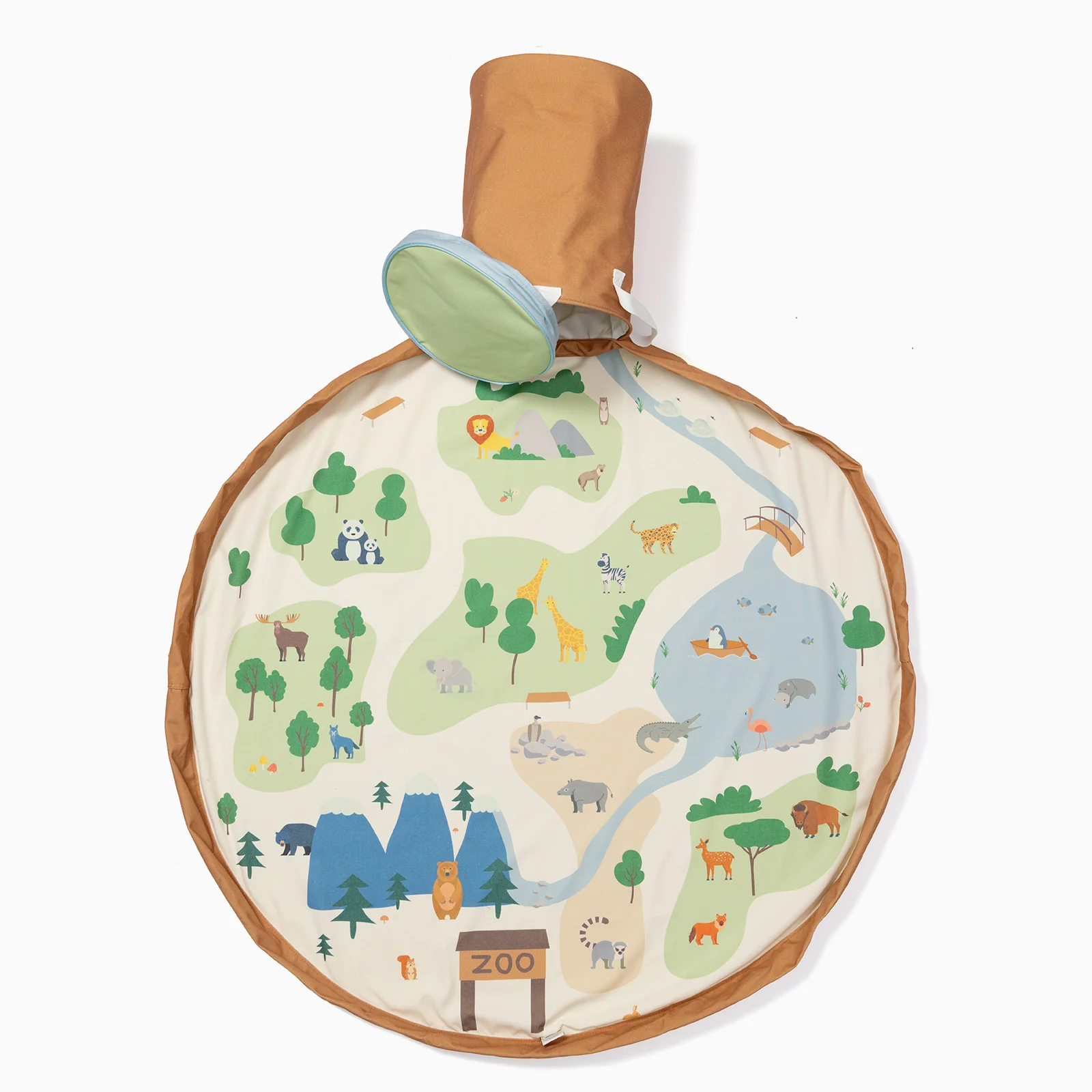 Play & Go Soo Playmat And Storage Basket - Zoo