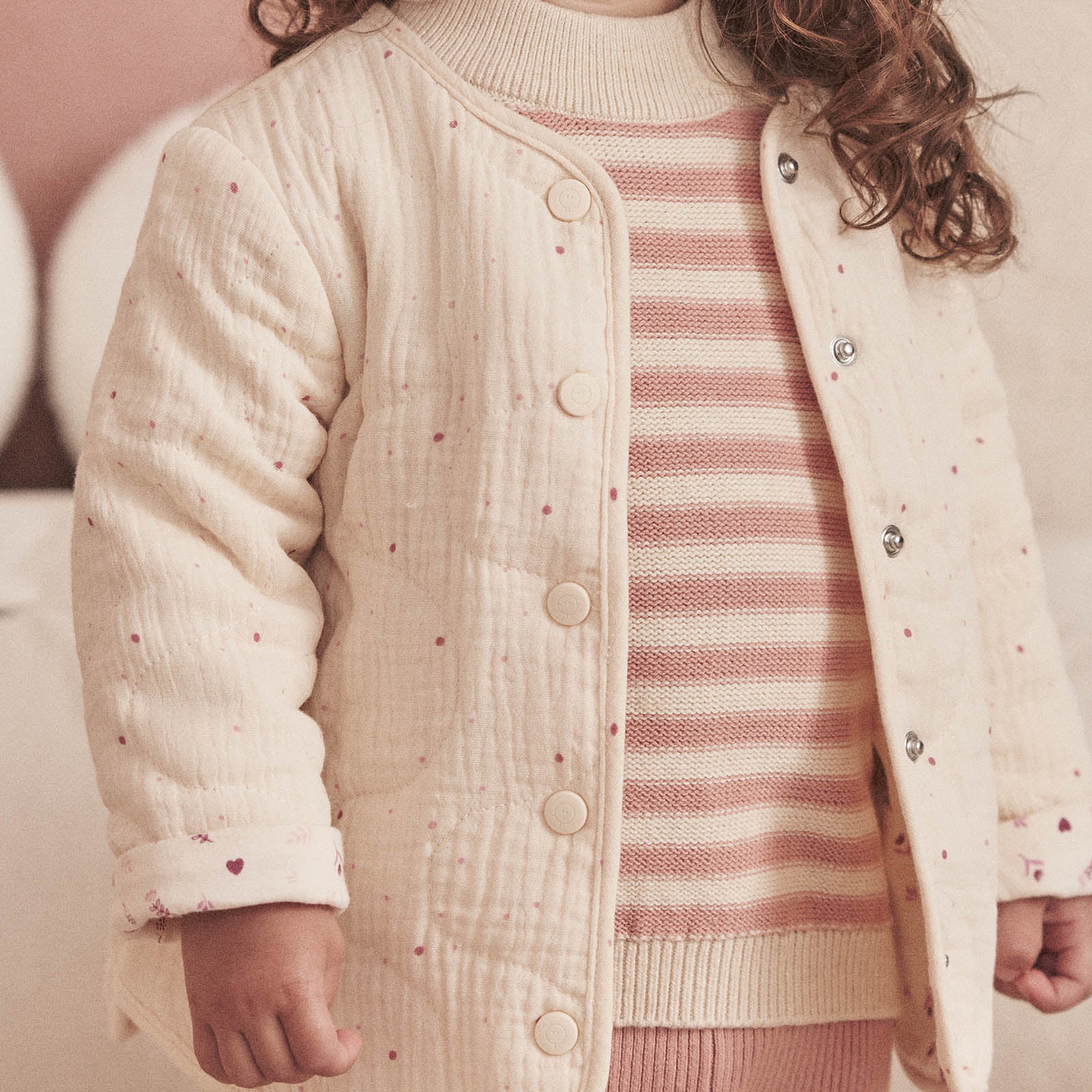 Polka Dot Quilted Jacket - Image 5