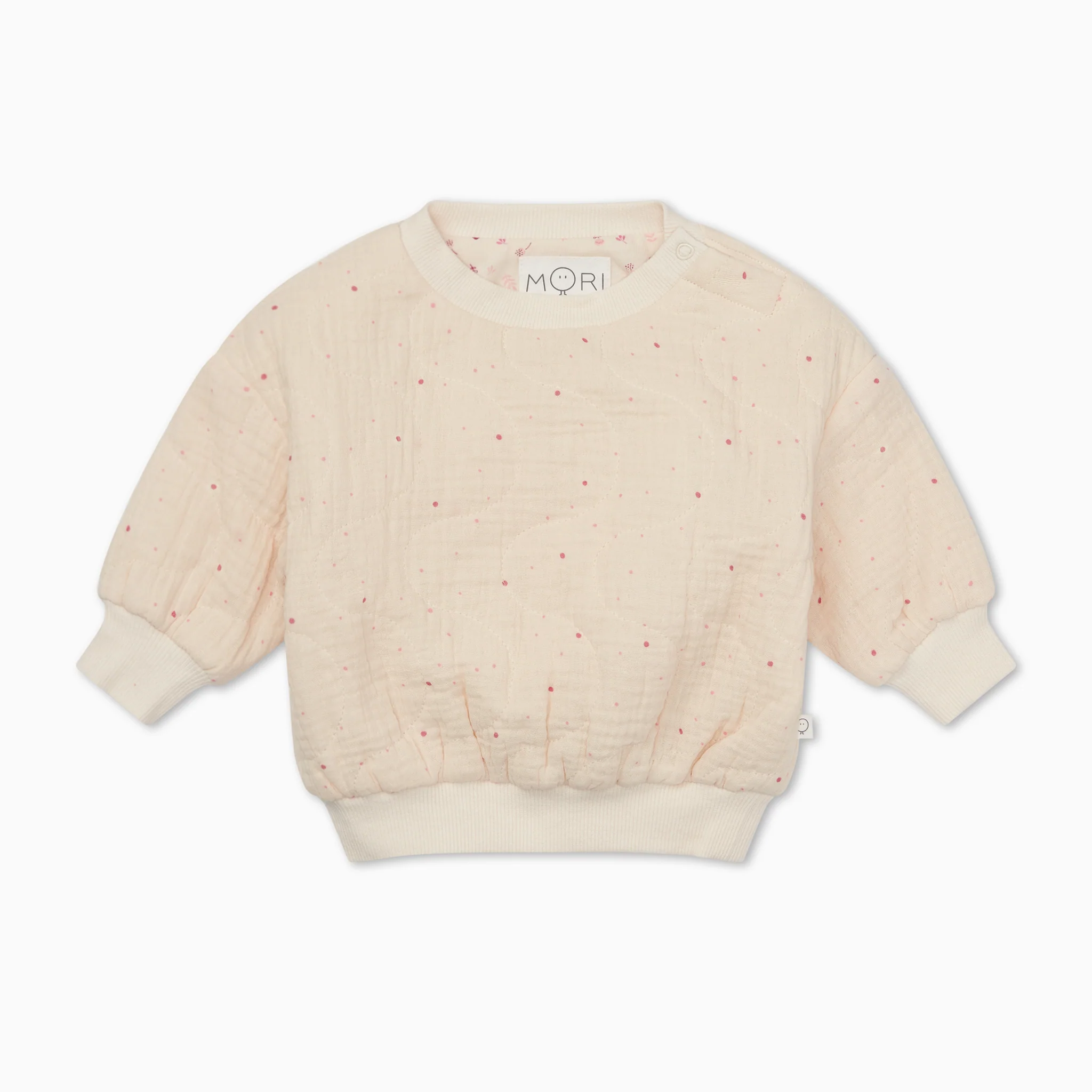 Polka Dot Quilted Sweatshirt - Image 2