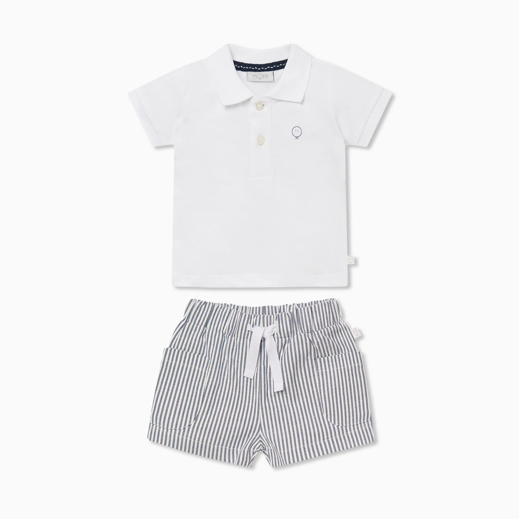 Polo Shirt & Striped Shorts Outfit