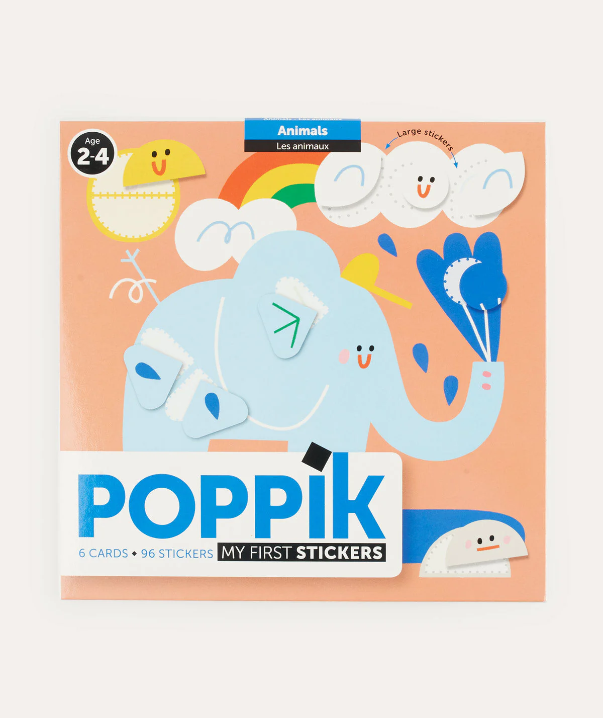 Poppik Sticker Card Set Baby Animals