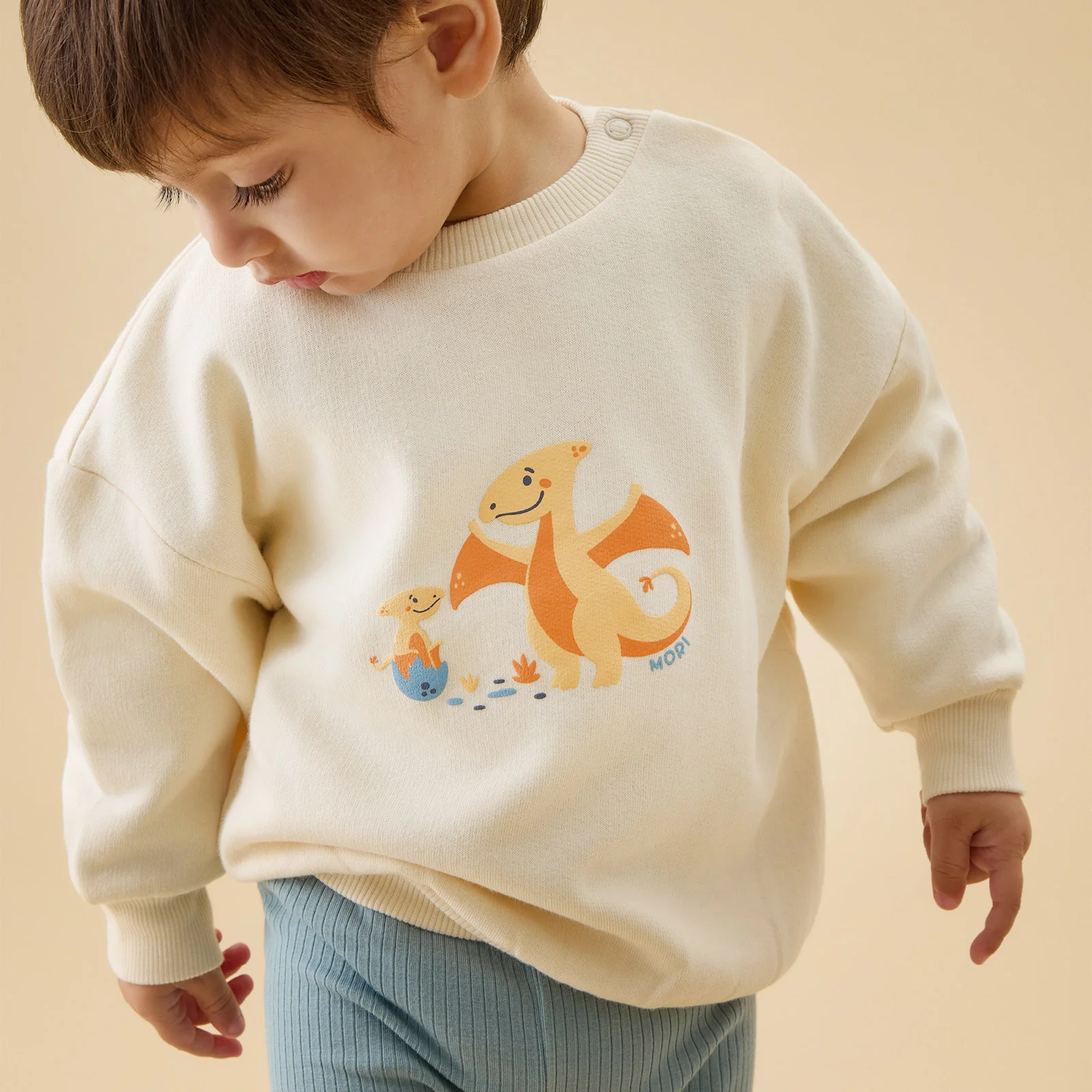 Pterodactyl Dinosaur Oversized Sweatshirt - Image 2