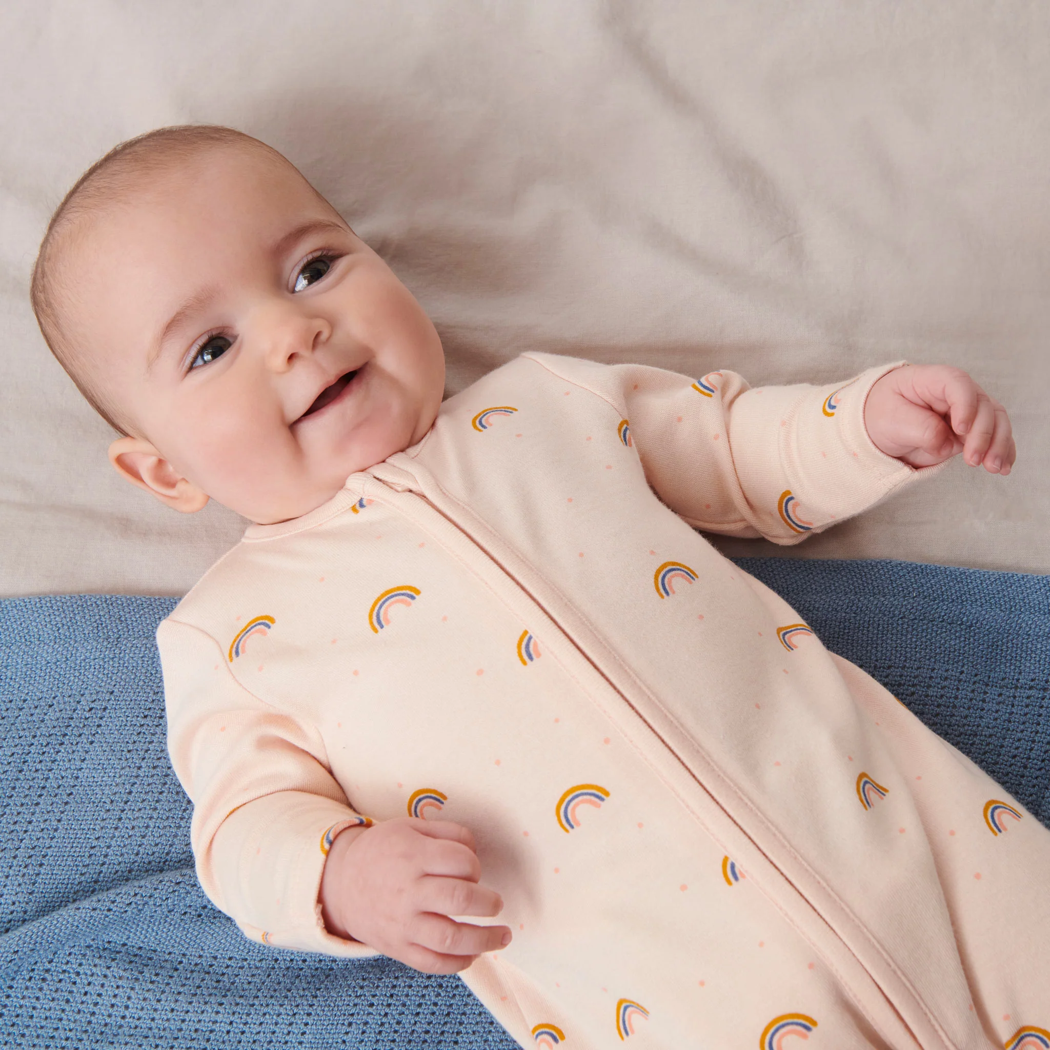 Rainbow Clever Zip Sleepsuit