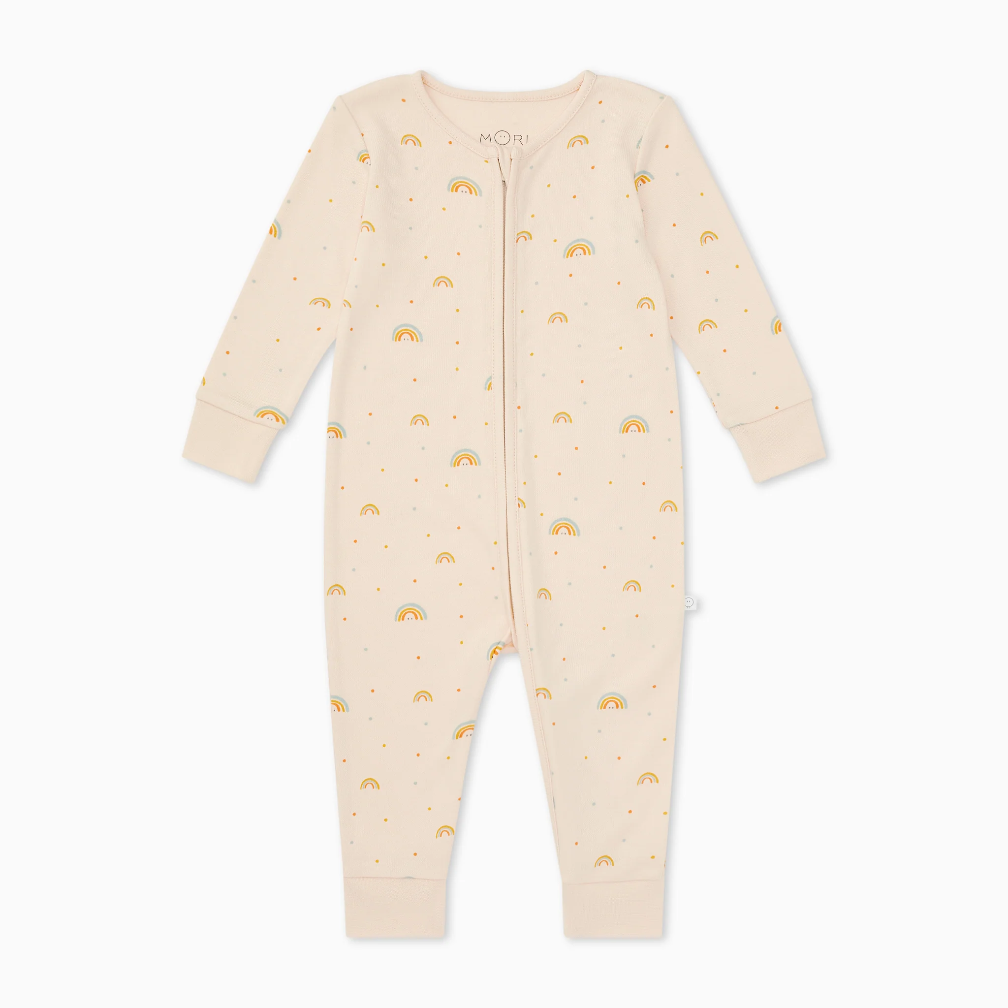 Rainbow Print Clever Zip Sleepsuit - Image 6