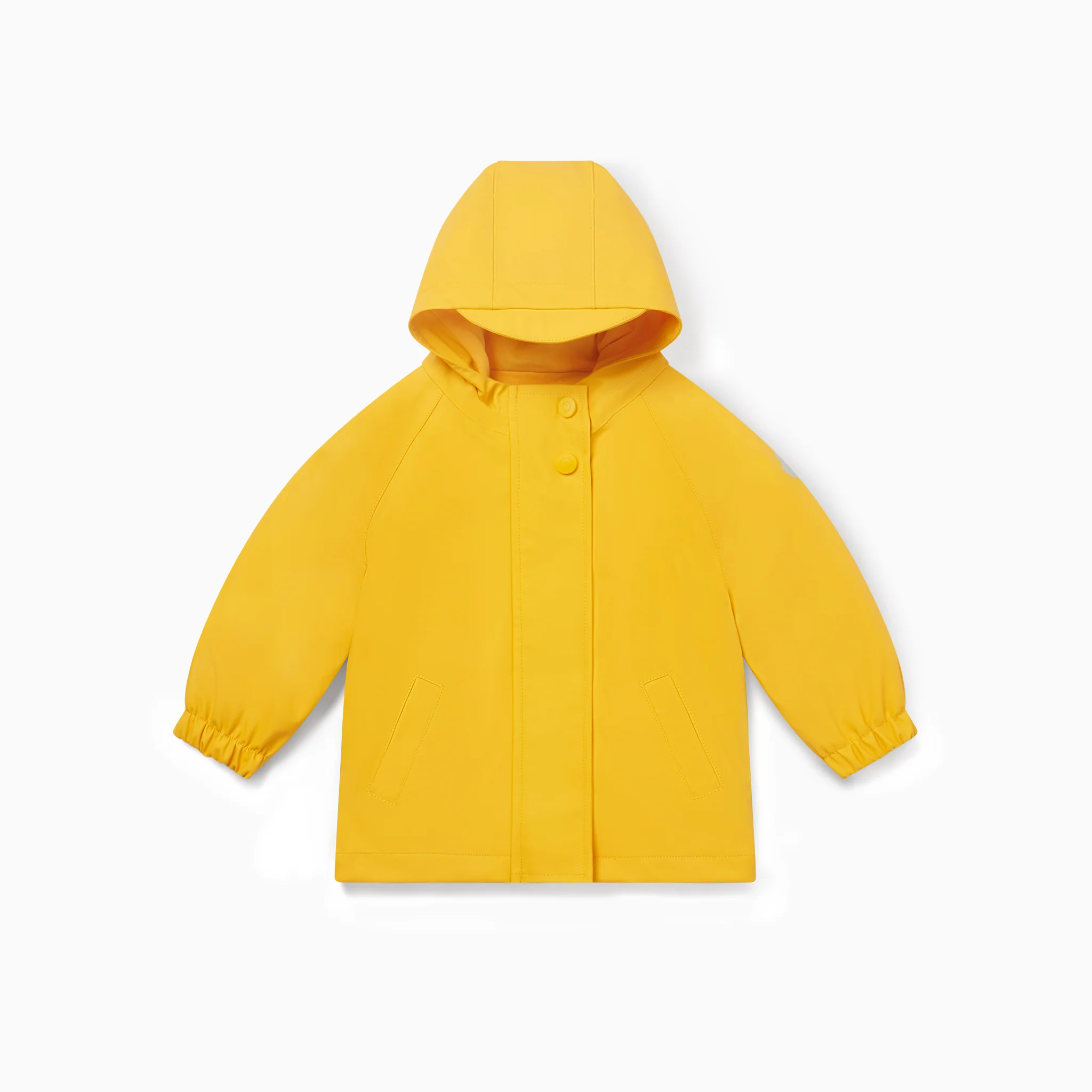 Recycled Waterproof Snap-Up Raincoat - Image 2