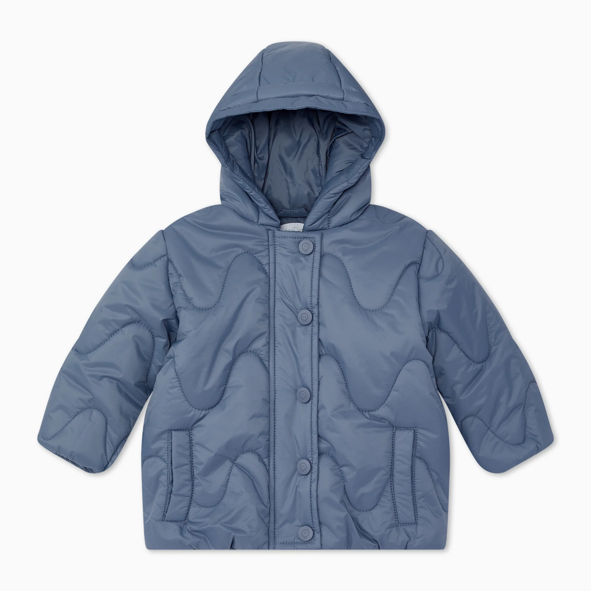Recycled Waterproof Wavy Padded Coat - Image 6