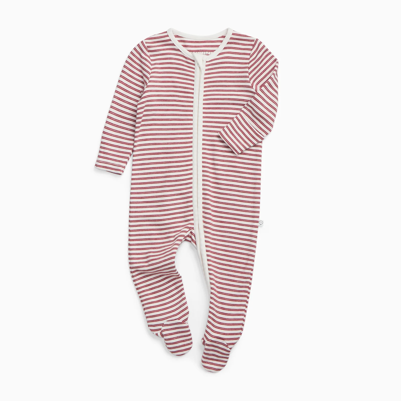 Red Stripe Clever Zip Sleepsuit - Image 2