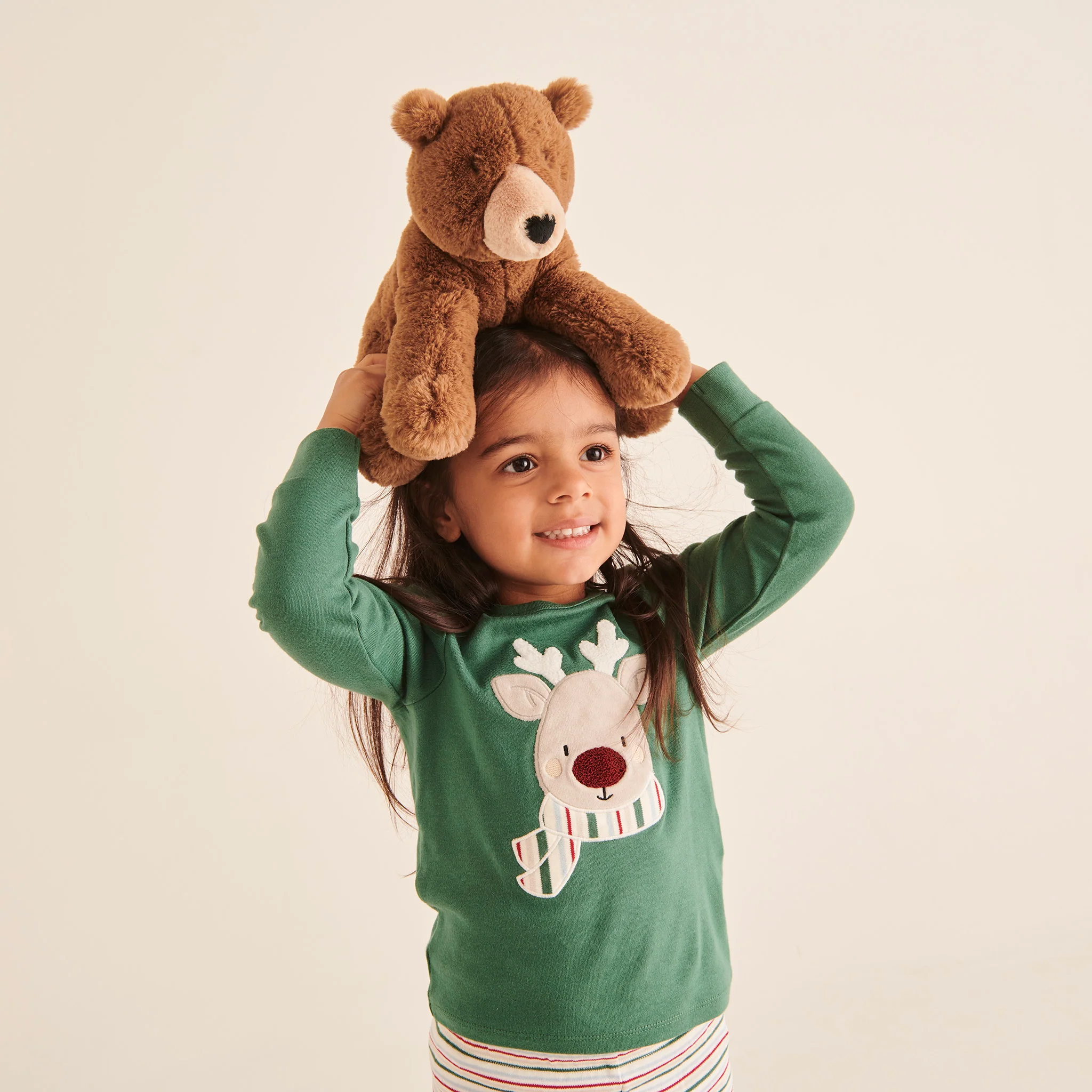 Reindeer Pyjamas & Stocking Set - Image 2