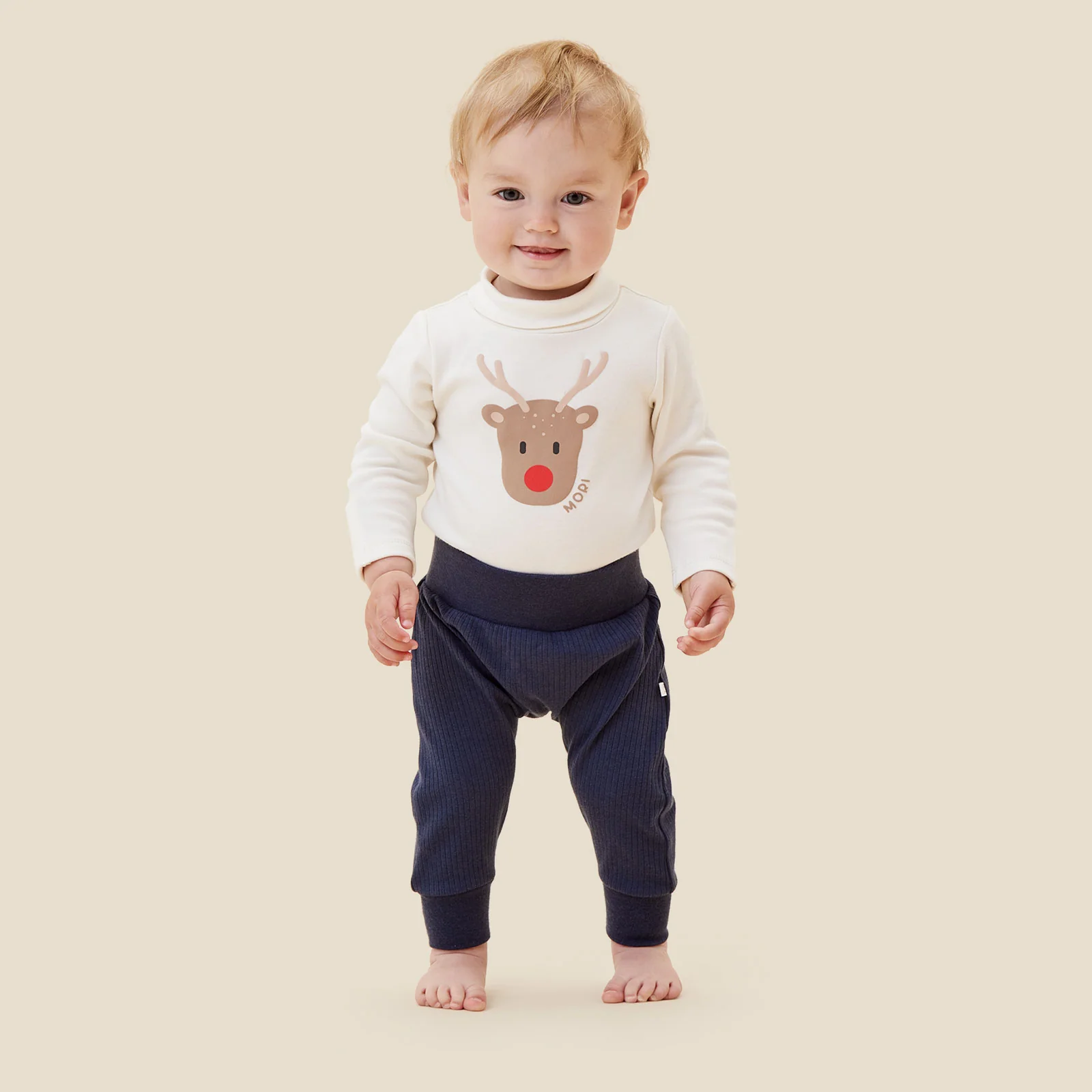 Reindeer Ribbed Joggers - Image 6
