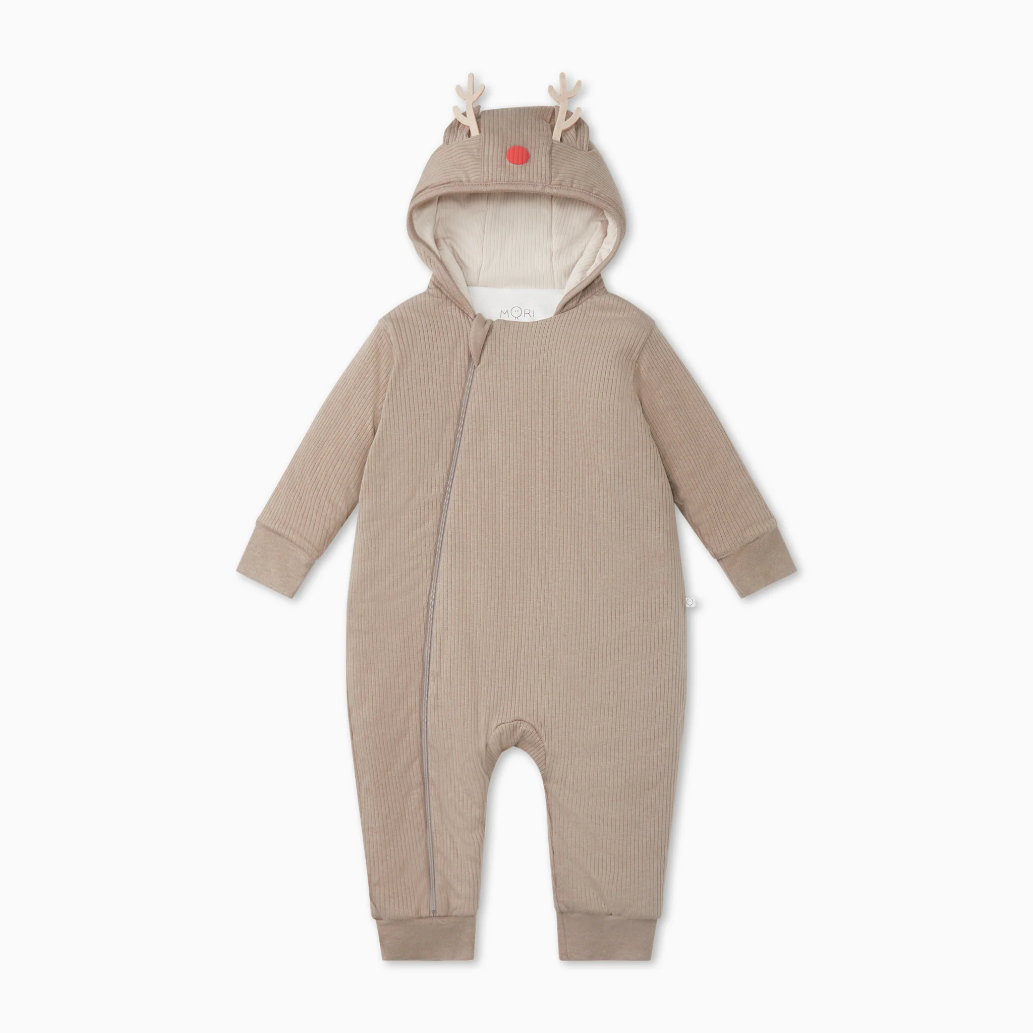 Reindeer Ribbed Pramsuit - Image 2