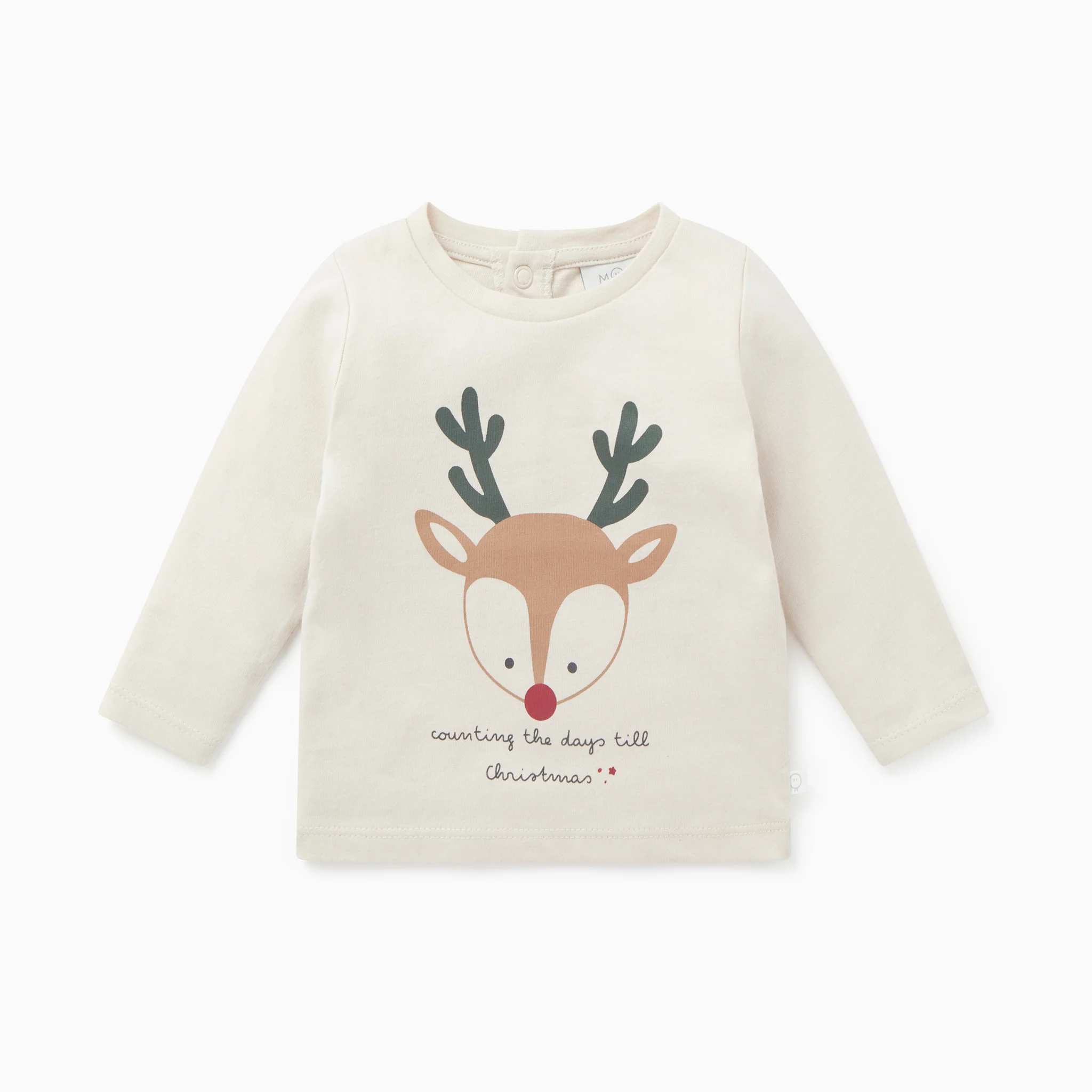 Reindeer Slogan T-Shirt & Ribbed Leggings Outfit - Image 2