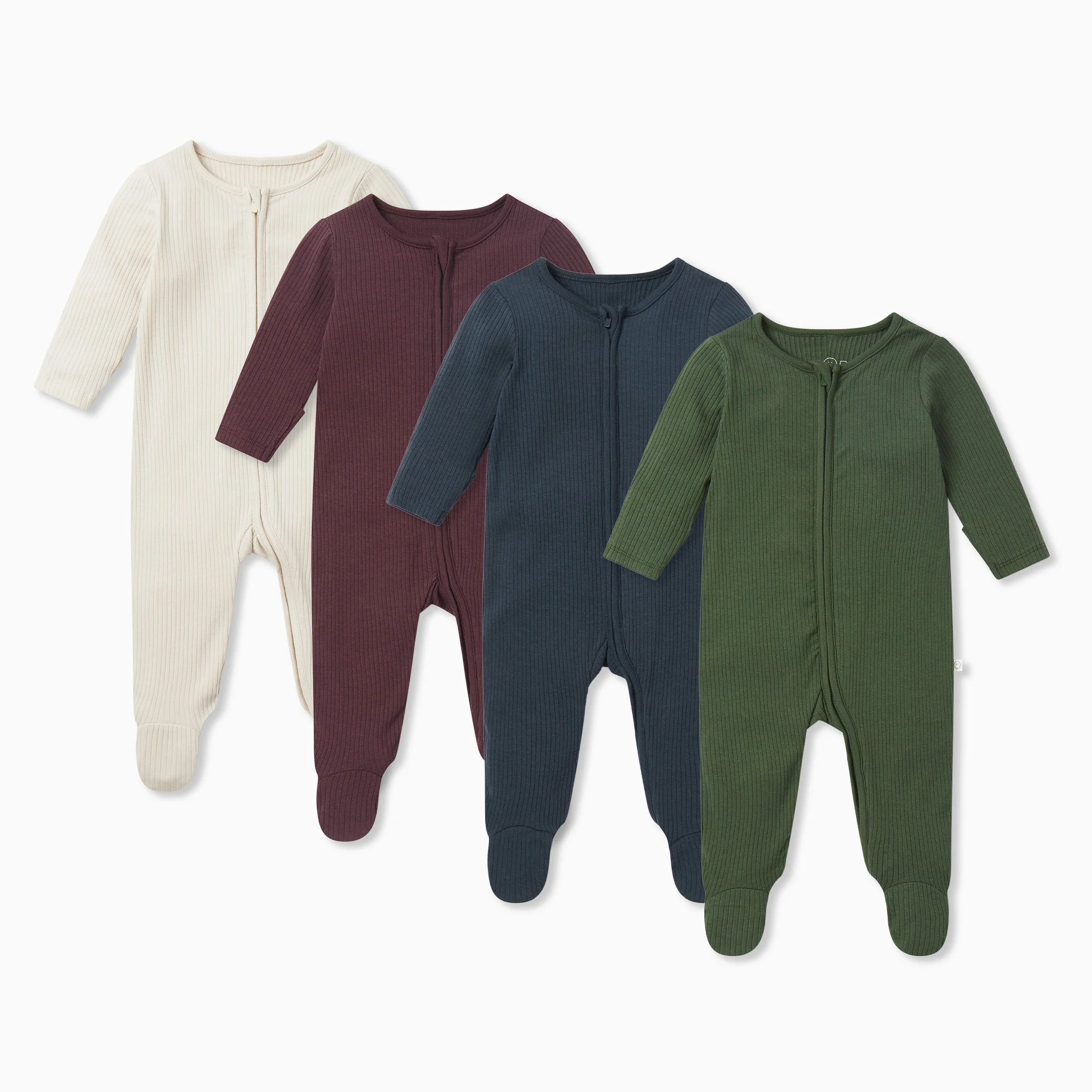 Ribbed Clever Zip Sleepsuit 4 Pack - Image 5