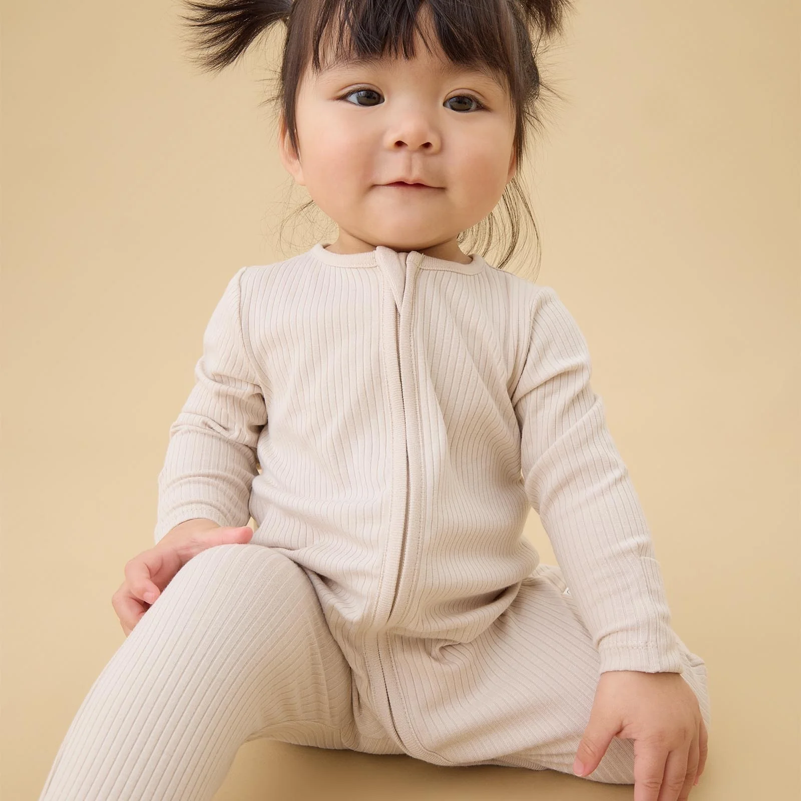 Ribbed Clever Zip Sleepsuit 7 pack