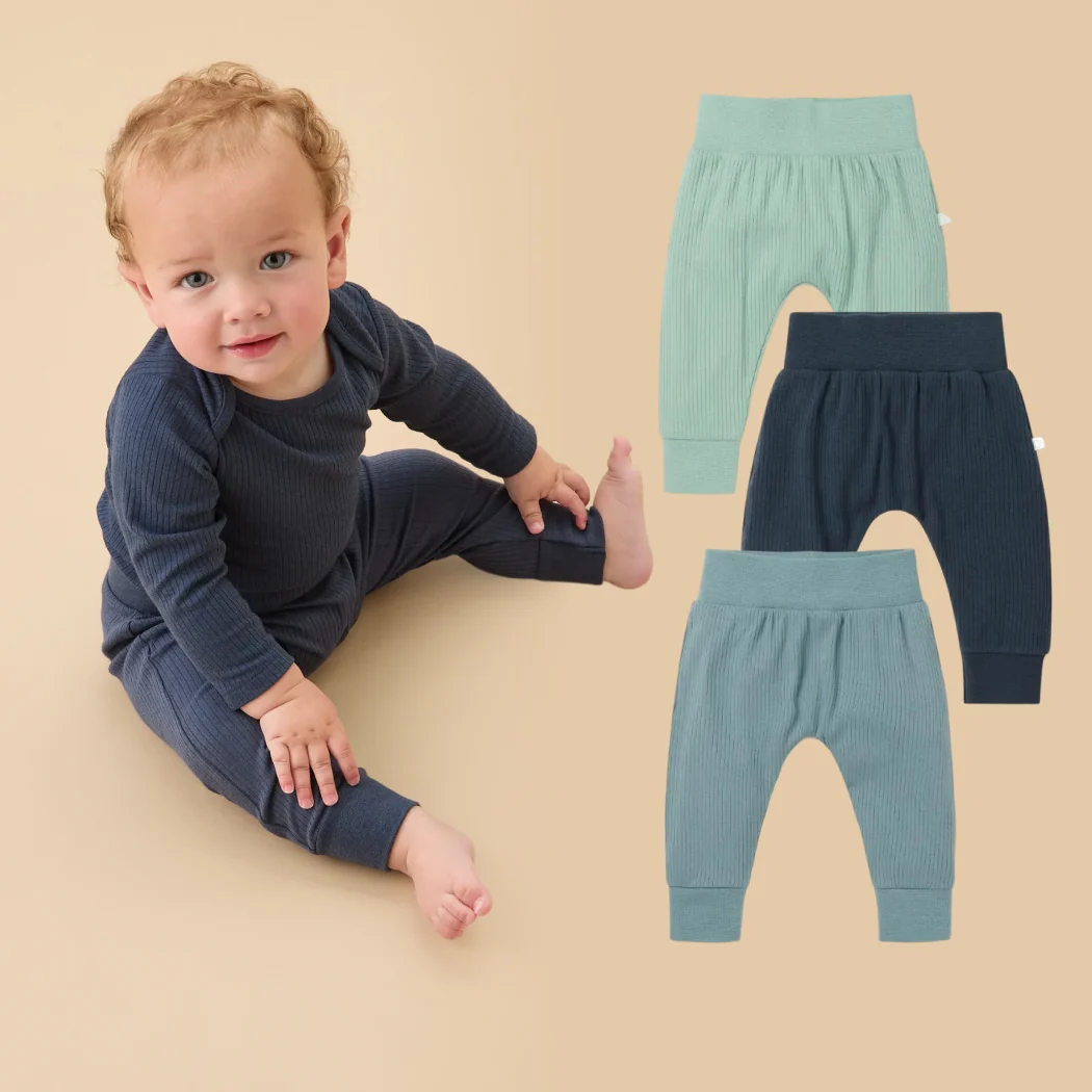 Ribbed Comfy Joggers 3 Pack - Image 2