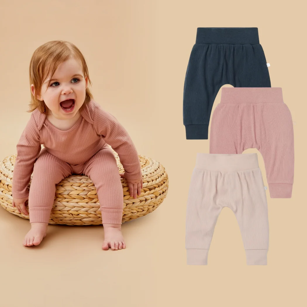 Ribbed Comfy Joggers 3 Pack - Image 3