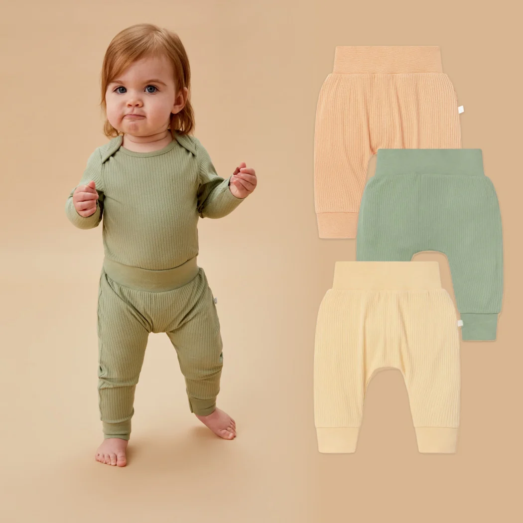 Ribbed Comfy Joggers 3 Pack - Image 4