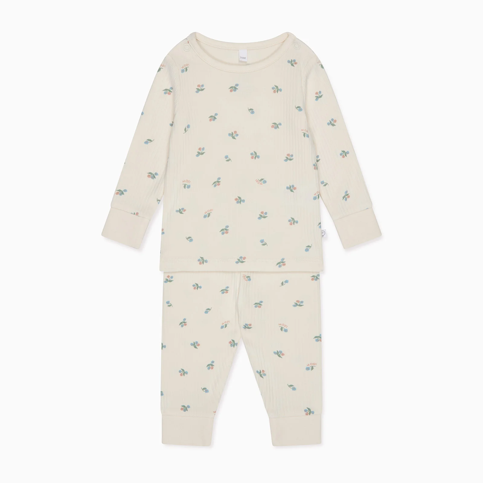 Ribbed Floral Pyjamas - Image 2