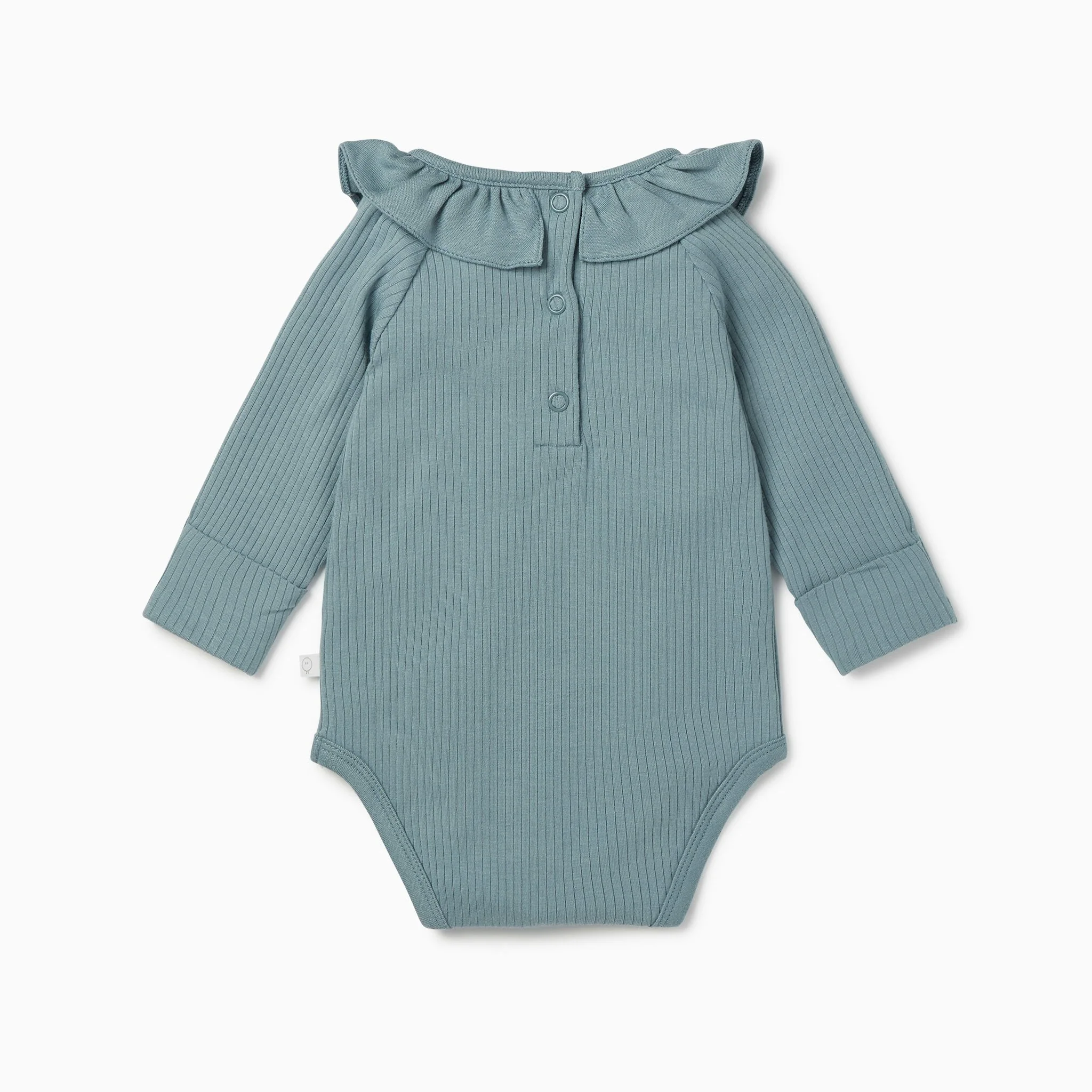 Frilled Collar Ribbed Bodysuit - Image 6