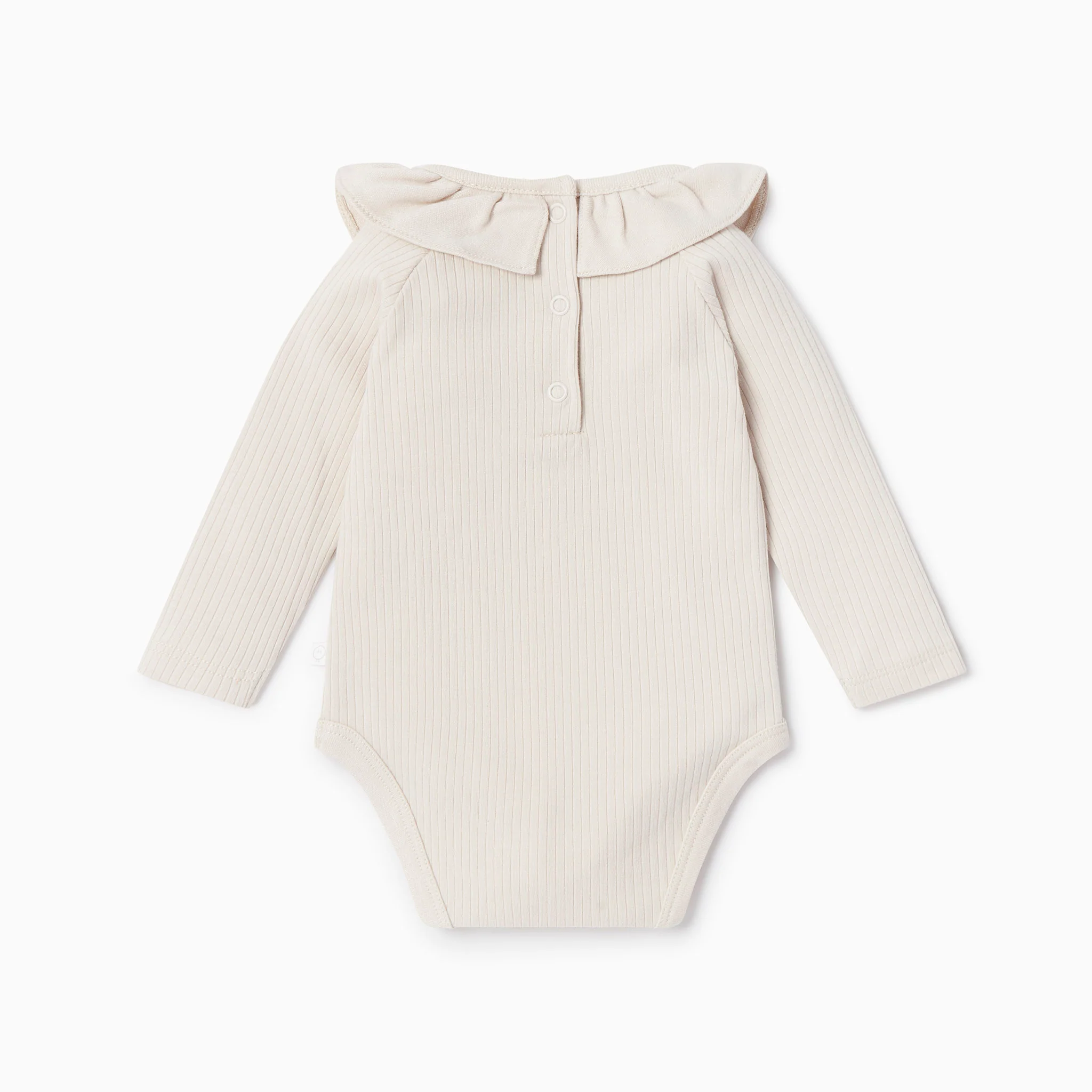 Frilled Collar Ribbed Bodysuit - Image 7