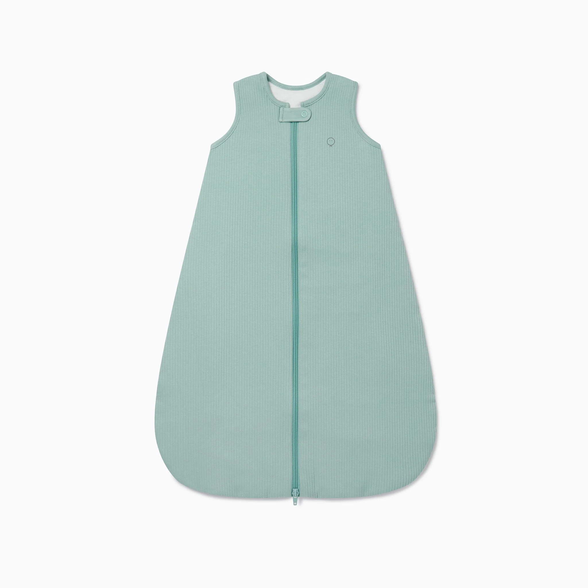 Ribbed Front Opening Sleeping Bag 0.5 TOG - Mint - Image 2