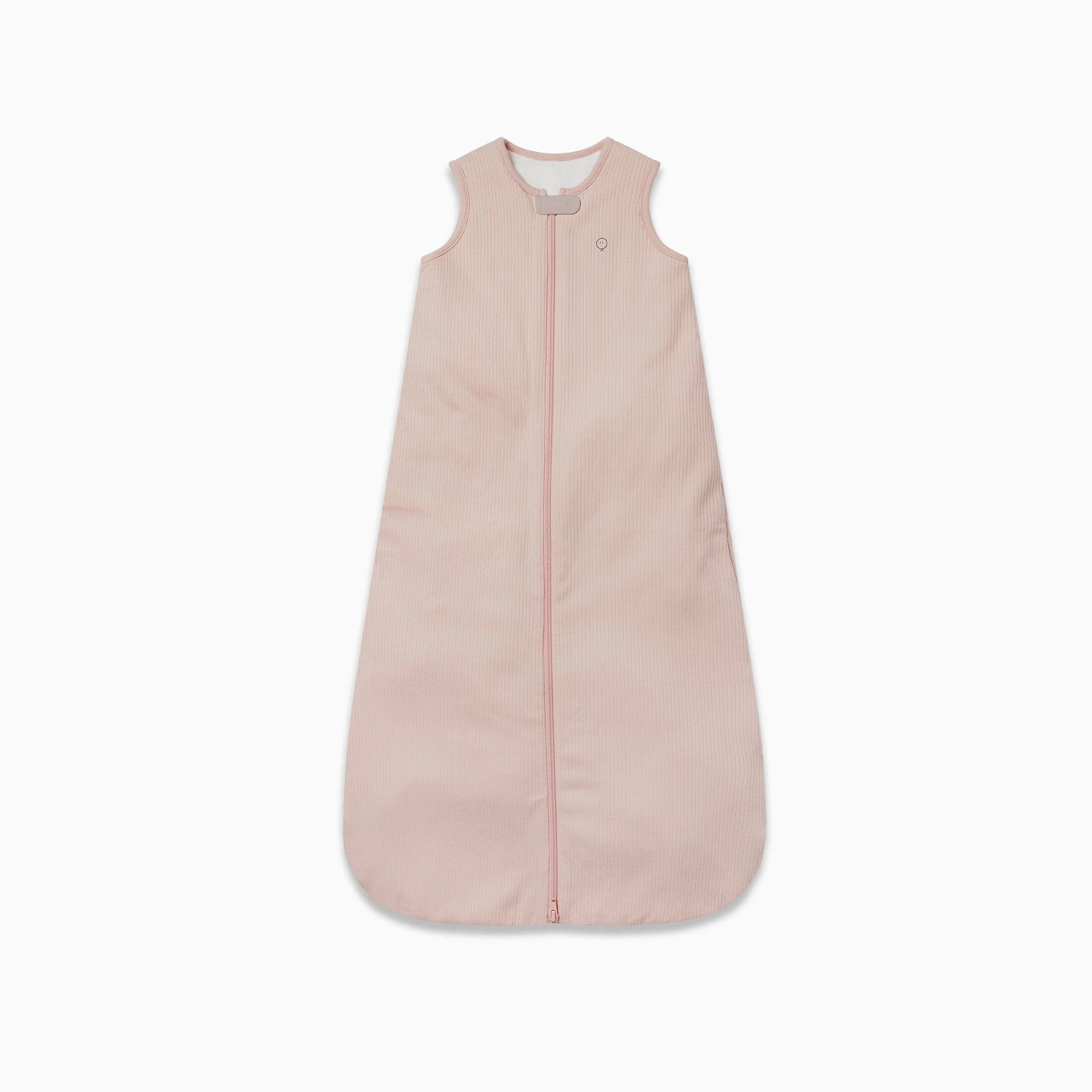 Ribbed Front Opening Sleeping Bag 2.5 TOG - Blush - Image 2