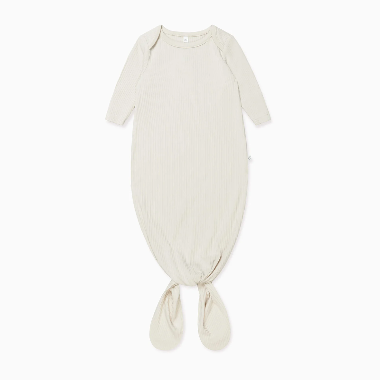 Ribbed Knotted Newborn Baby Gown - Image 2