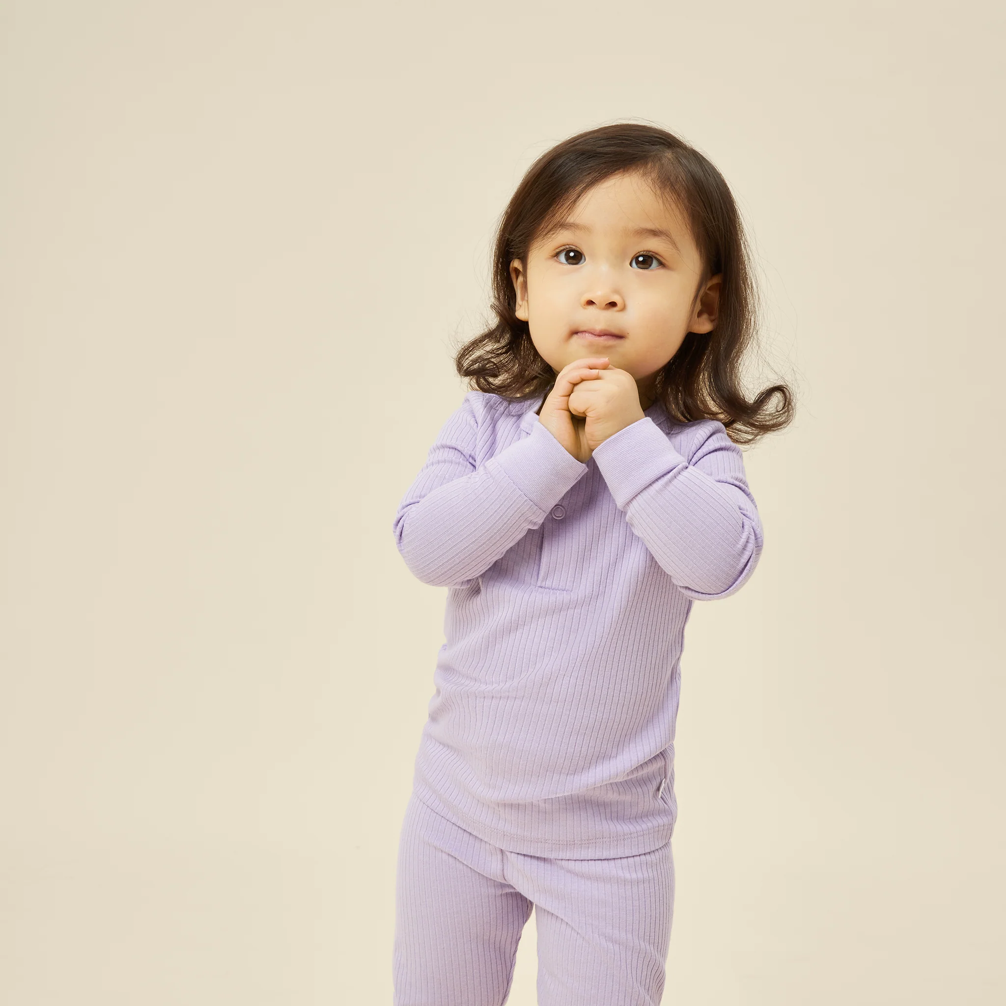 Lilac Ribbed Pyjamas - Image 10