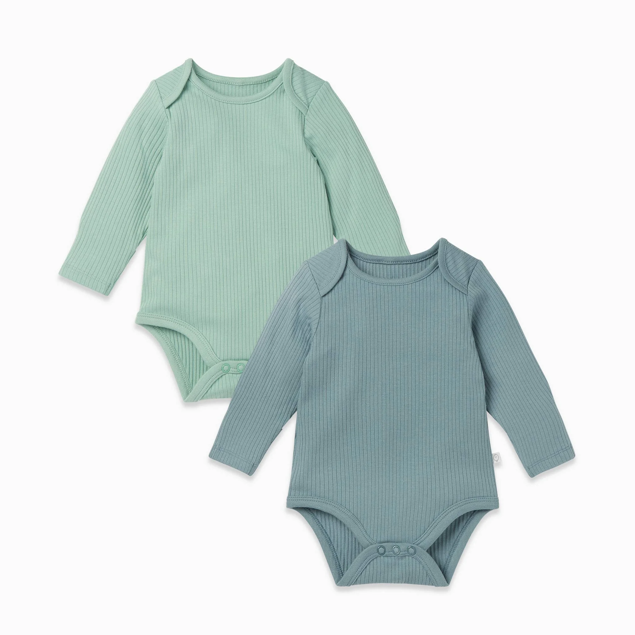 Ribbed Long Sleeve Bodysuit 2 Pack - Image 2