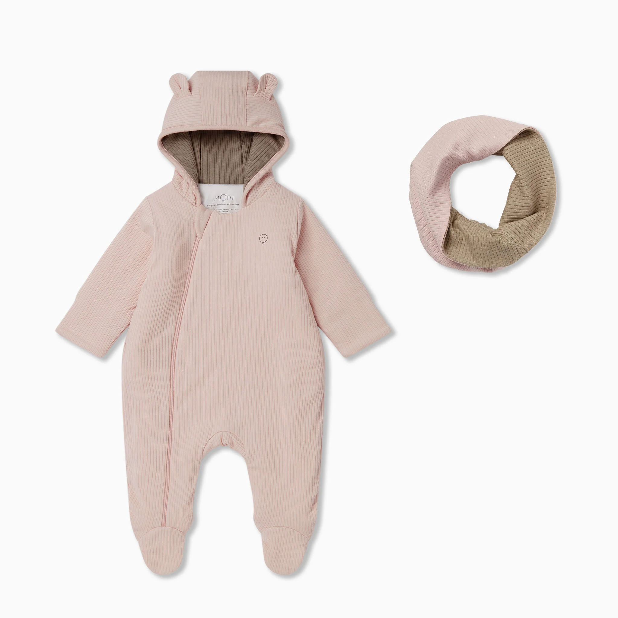 Ribbed Pramsuit & Snood Set - Image 5