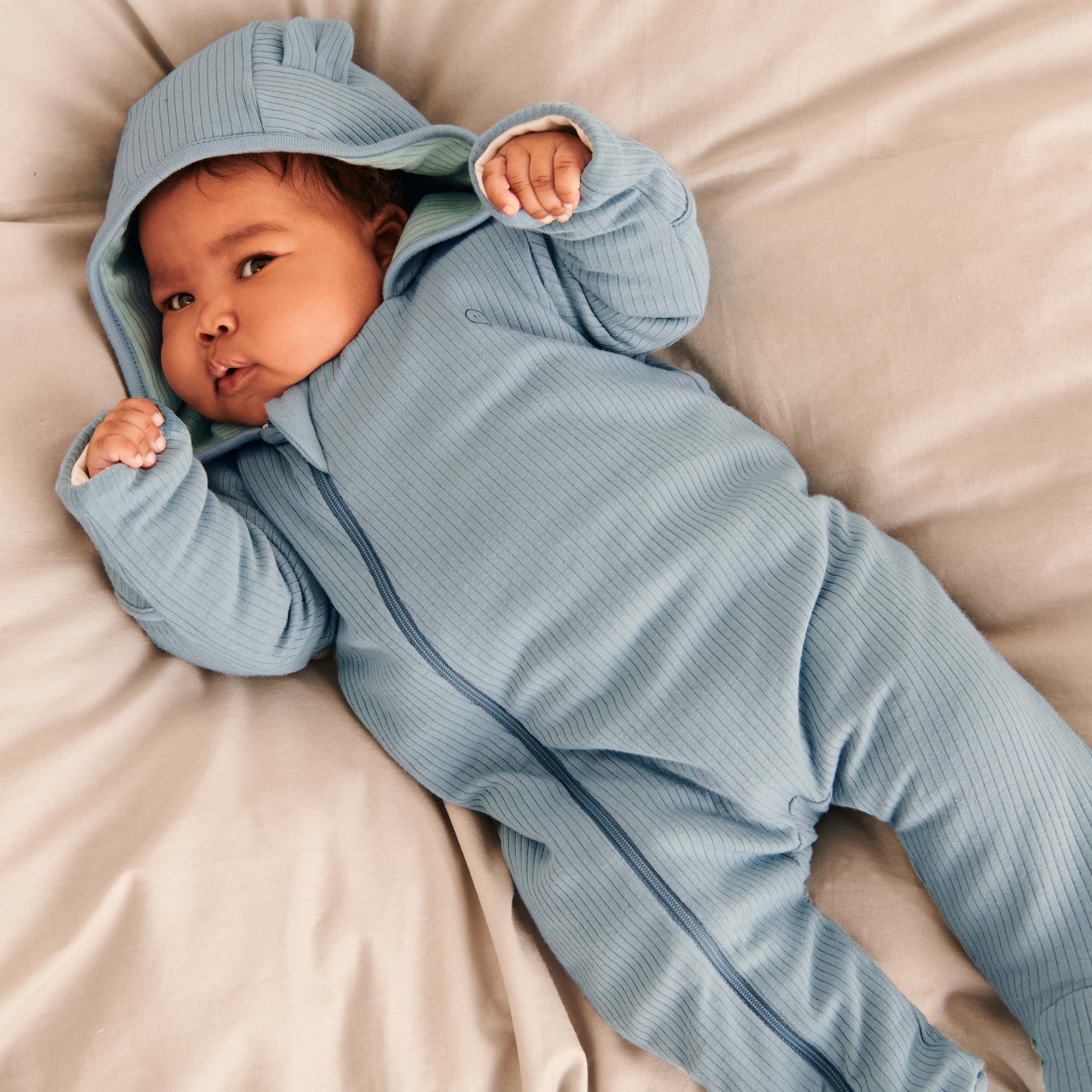Ribbed Pramsuit & Snood Set - Image 7