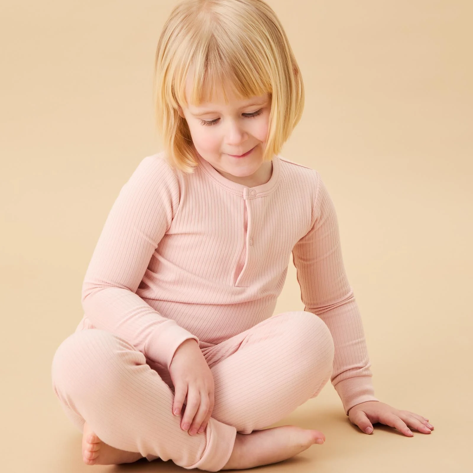 Ribbed Pyjamas & Little Fish Short Sleeve Pyjamas - Image 2