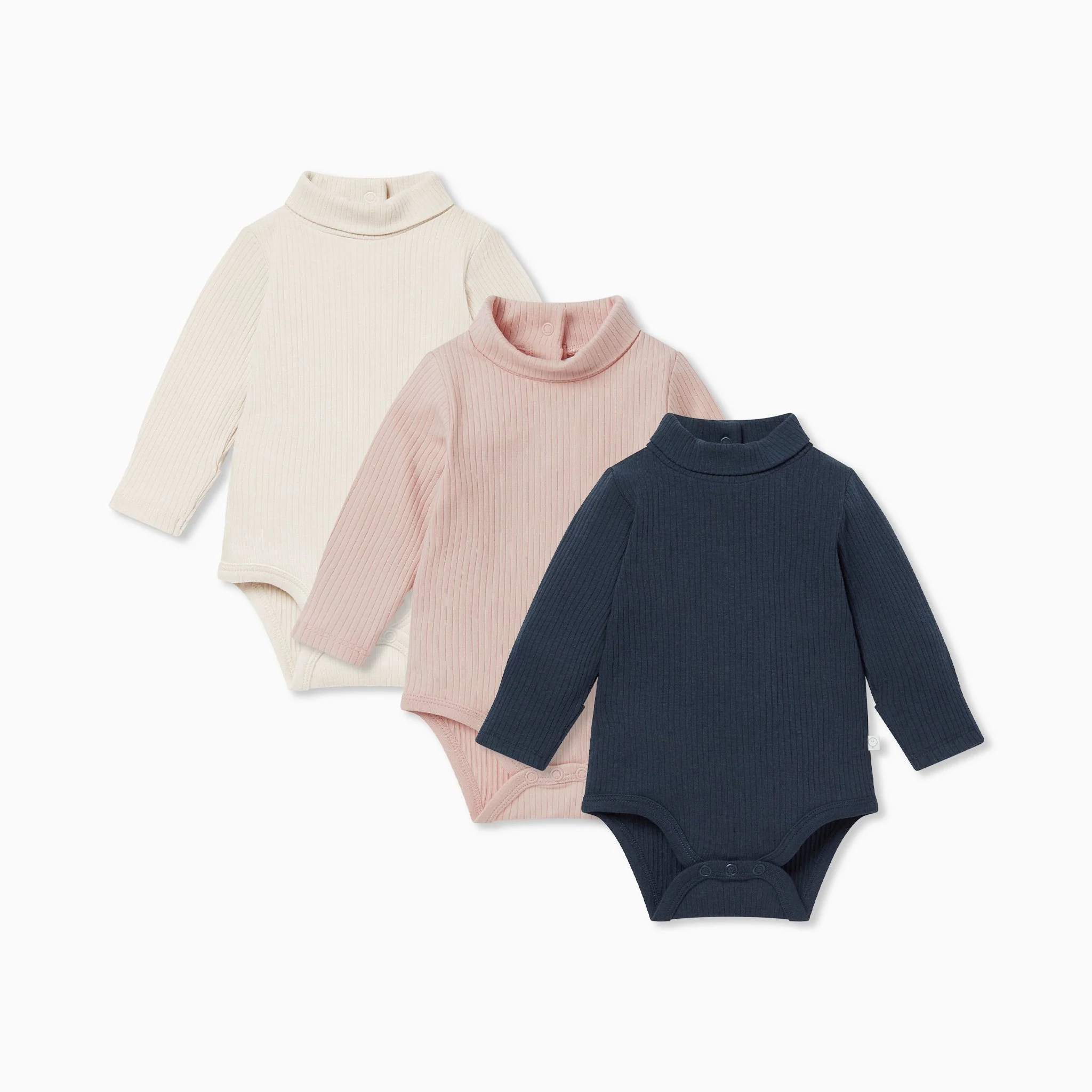 Ribbed Roll Neck Bodysuit 3 Pack - Image 4