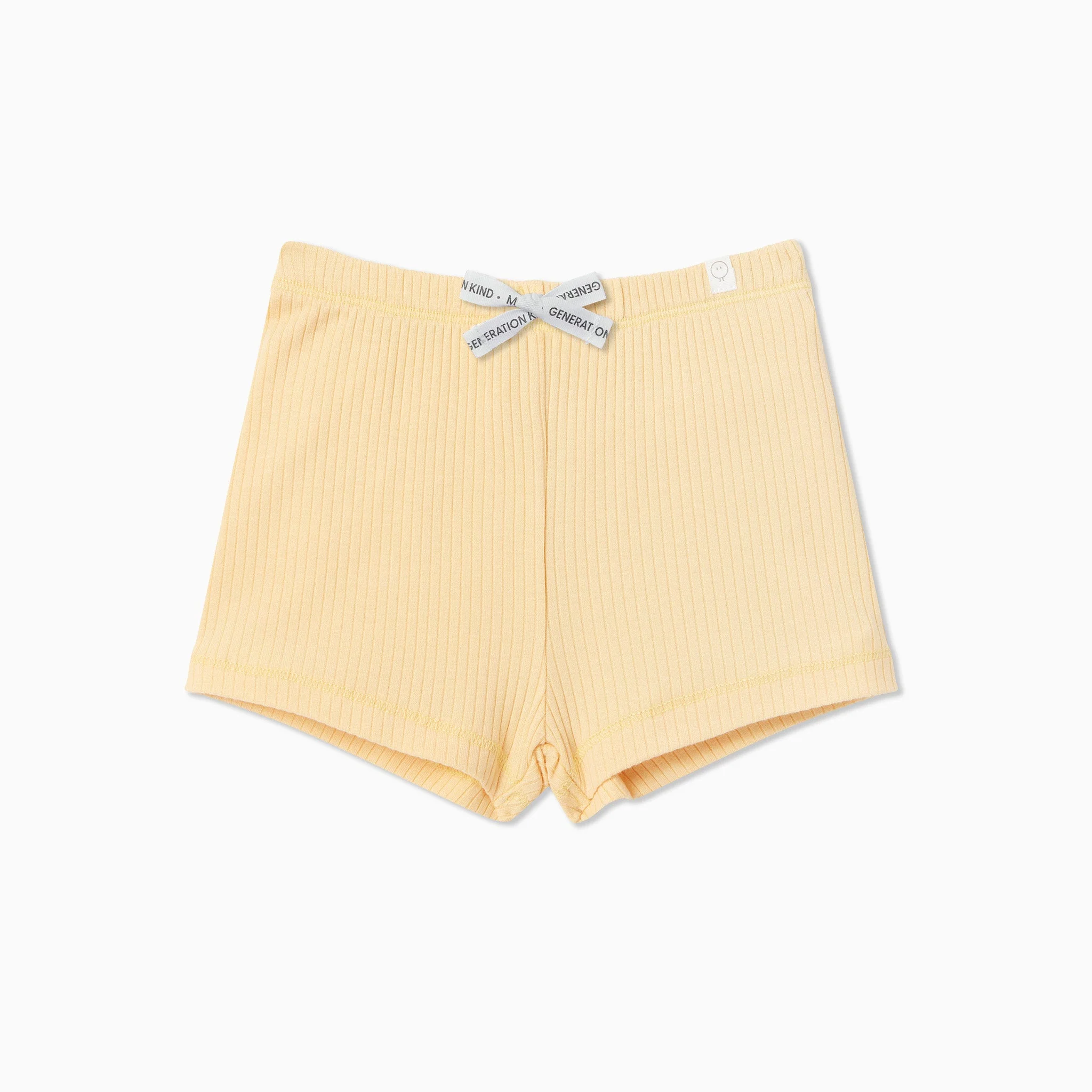 Ribbed Shorts - Yellow