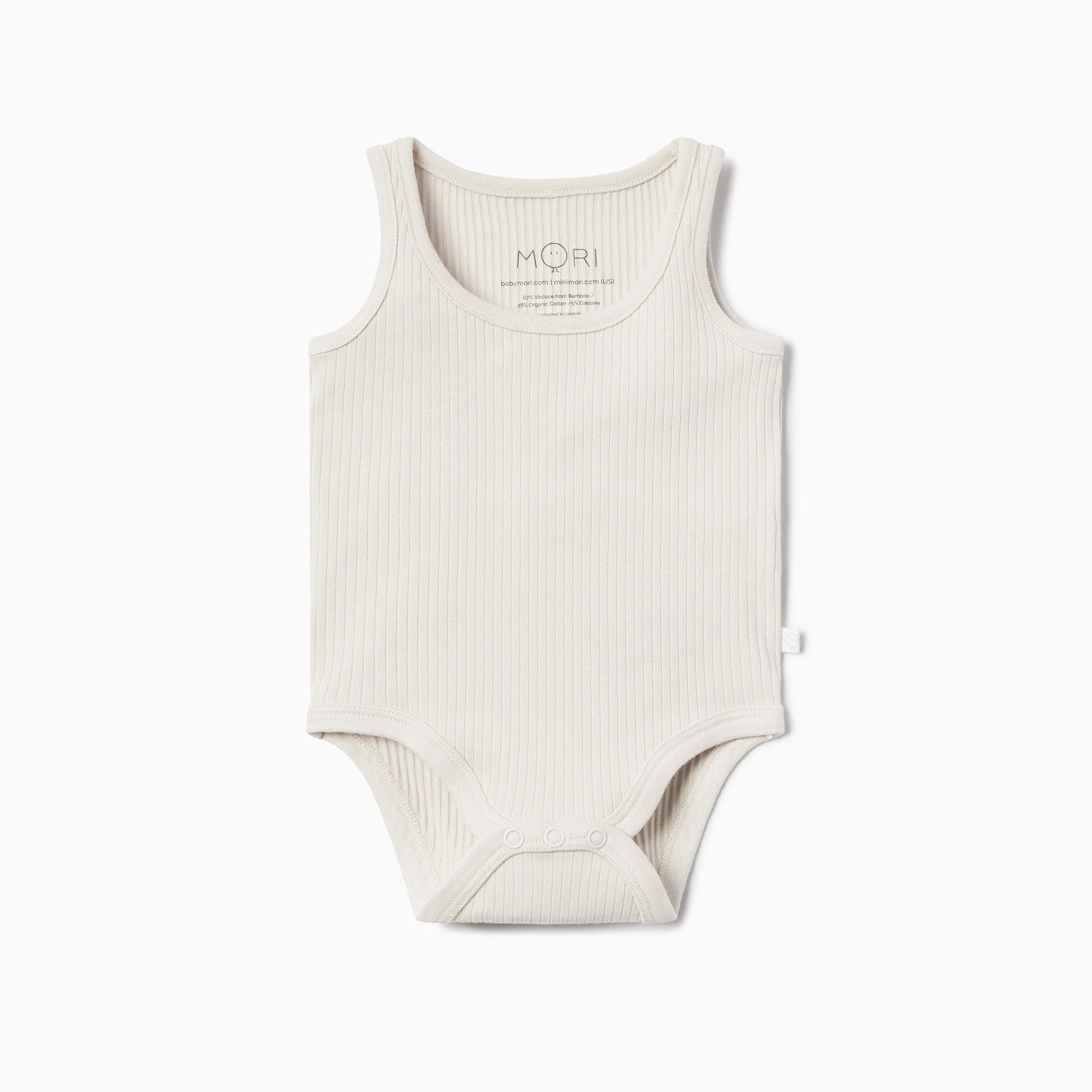 Ribbed Sleeveless Bodysuit - Blush - Image 2