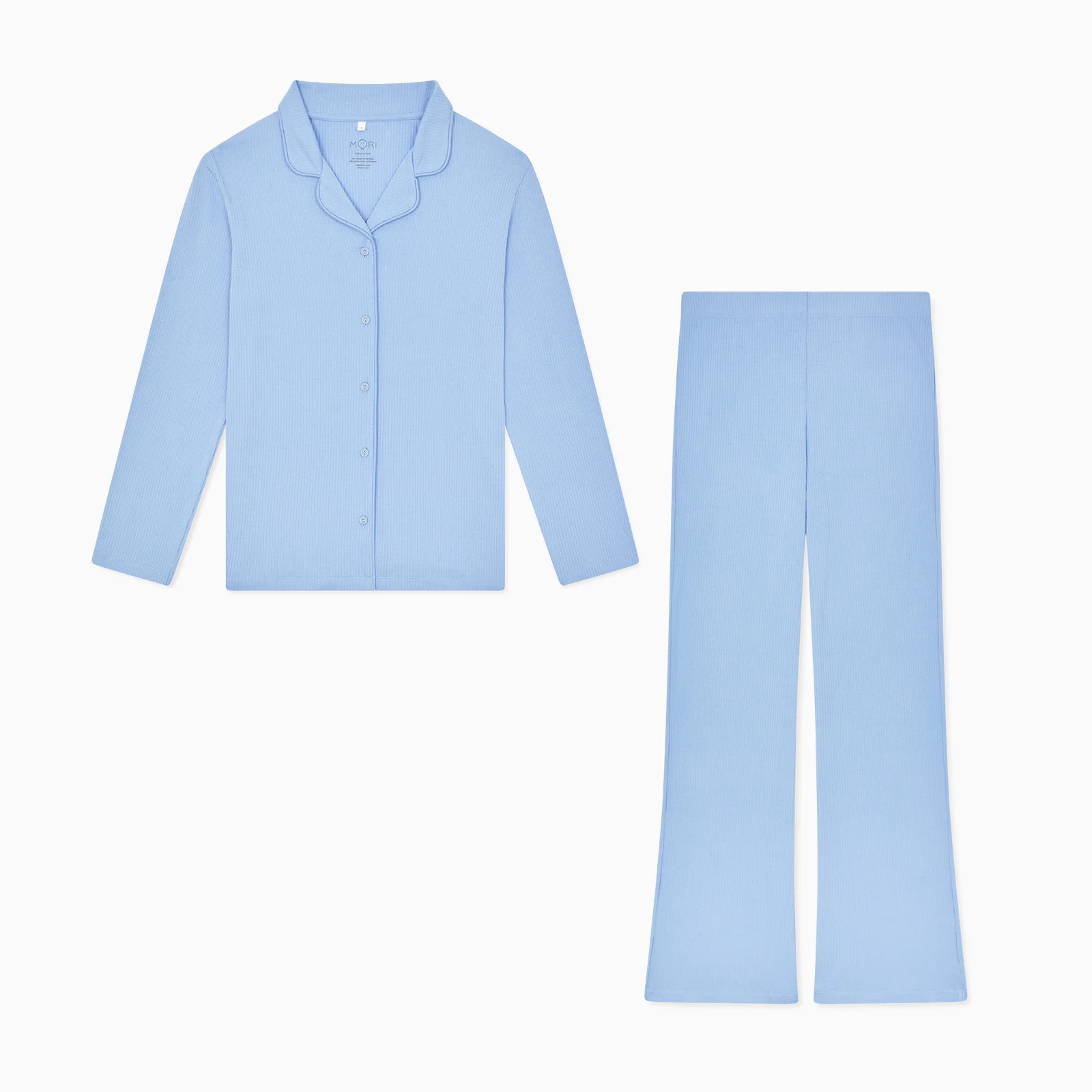 Women's Hydrangea Ribbed Collared Pyjamas - Image 2