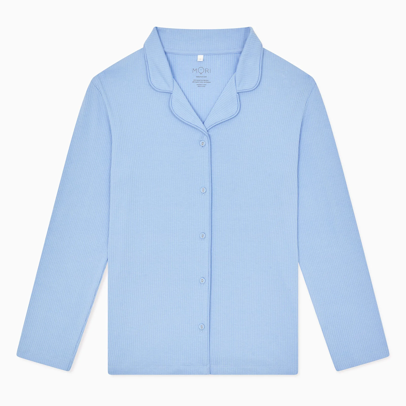 Women's Hydrangea Ribbed Collared Pyjamas - Image 4