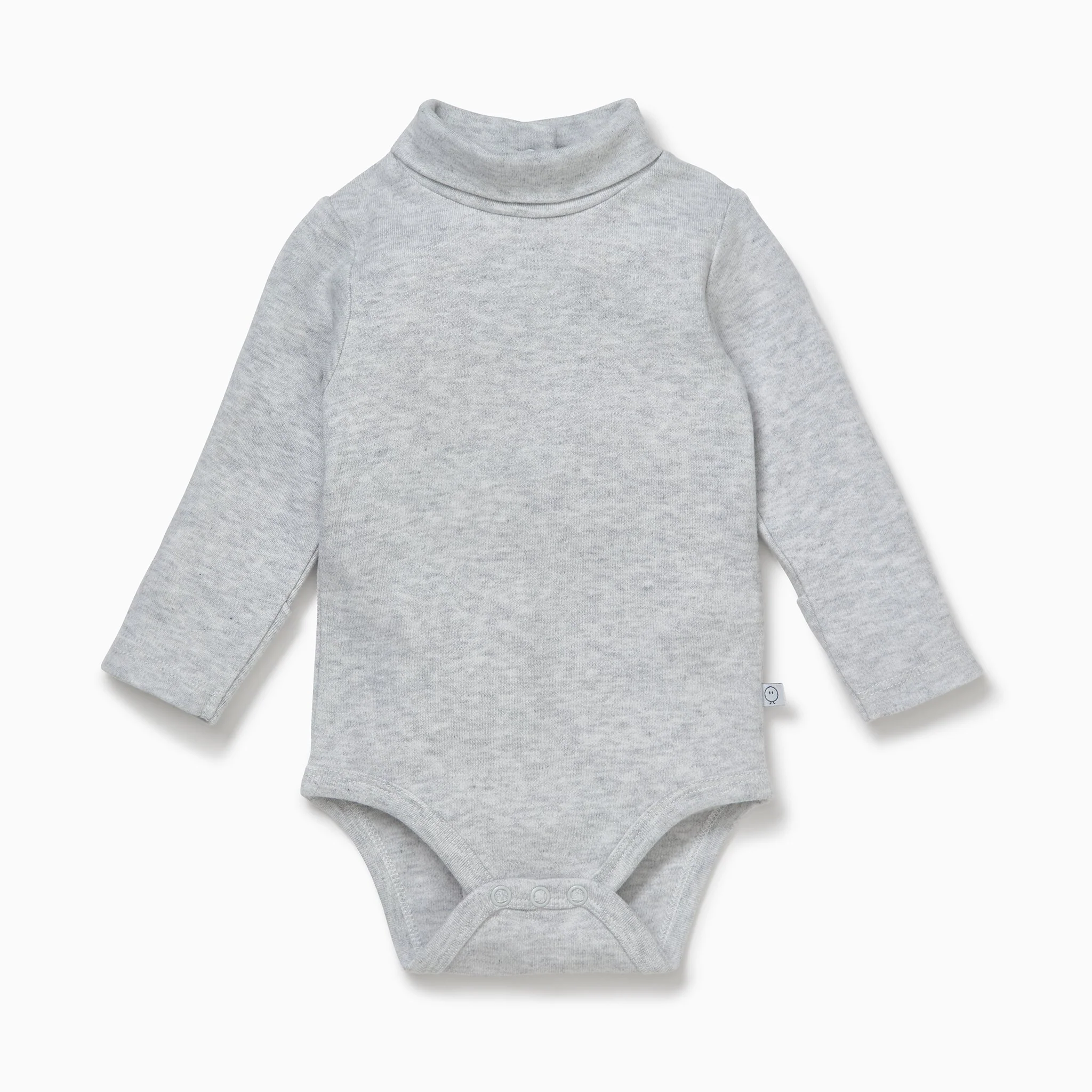 Roll Neck Bodysuit - Grey