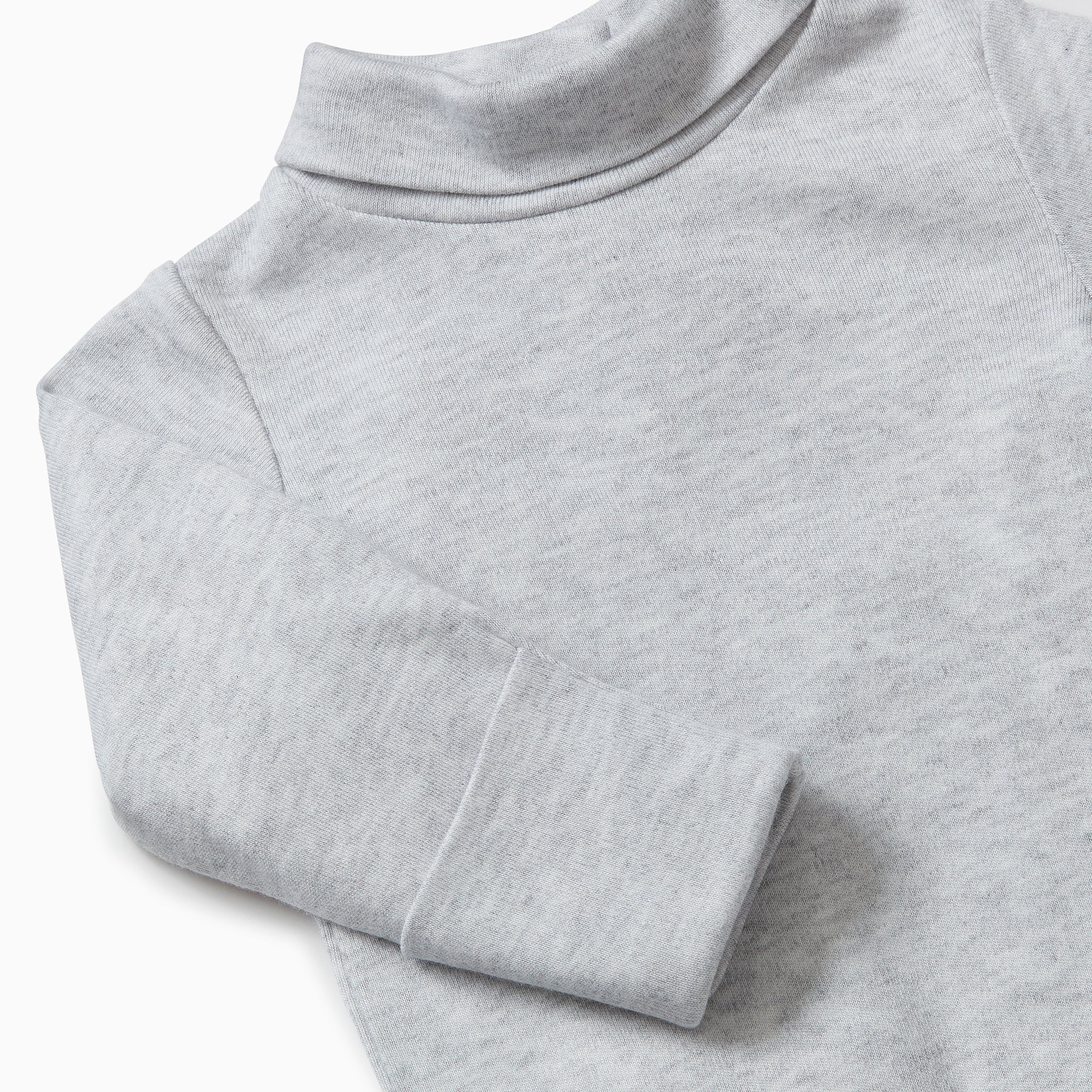 Roll Neck Bodysuit - Grey - Image 2