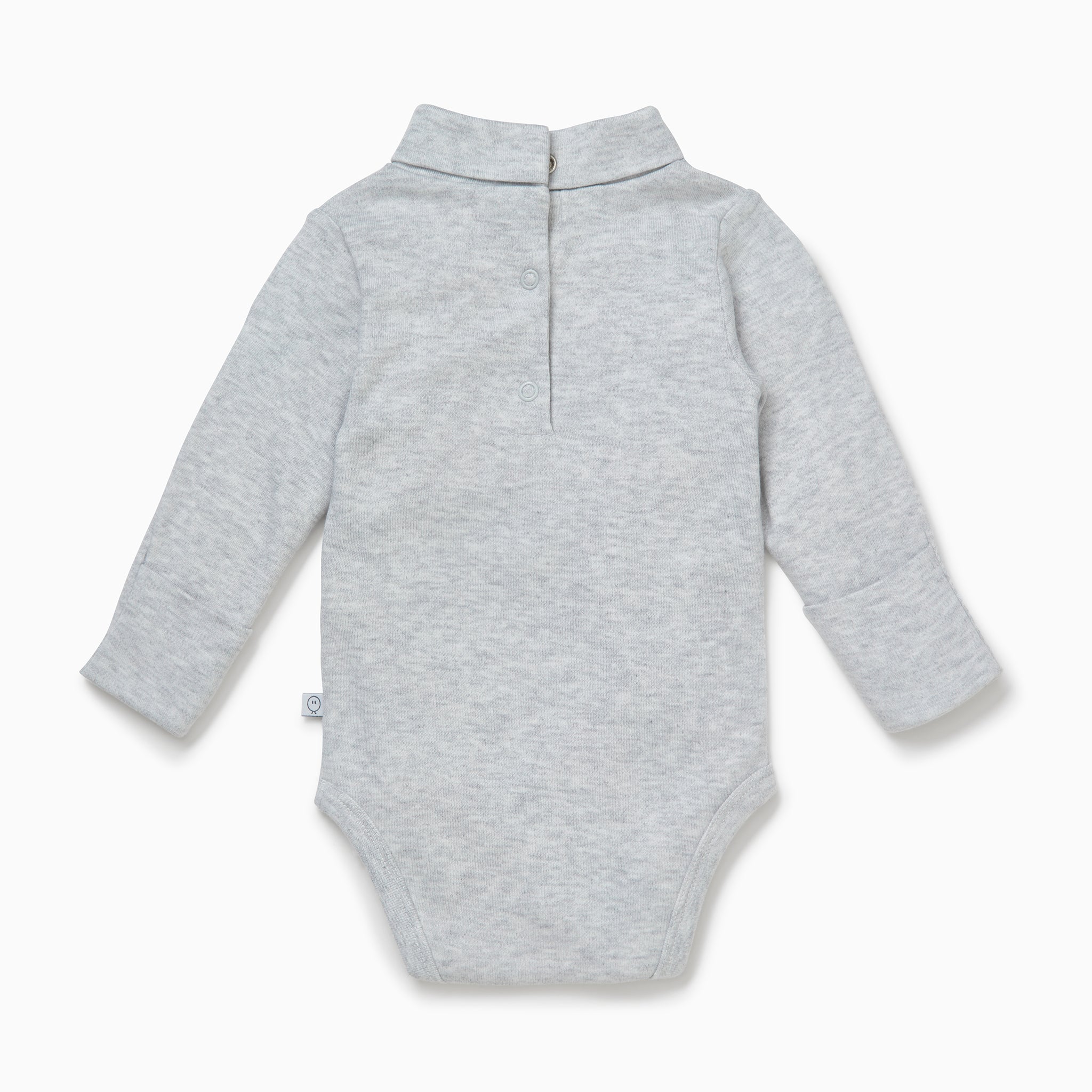 Roll Neck Bodysuit - Grey - Image 3