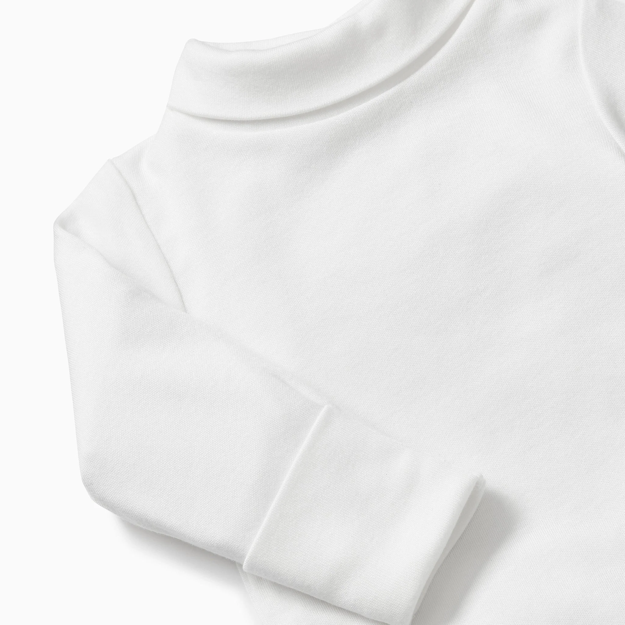 Roll Neck Bodysuit - White - Image 4