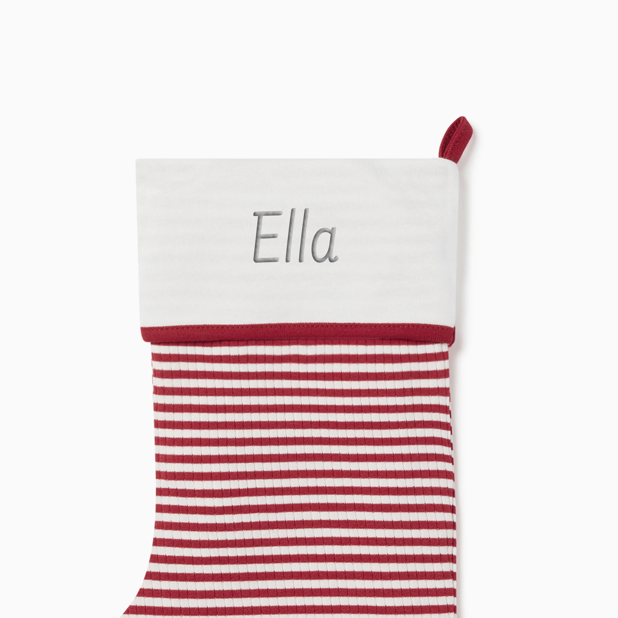 Ruby Stripe Ribbed Stocking - Image 3