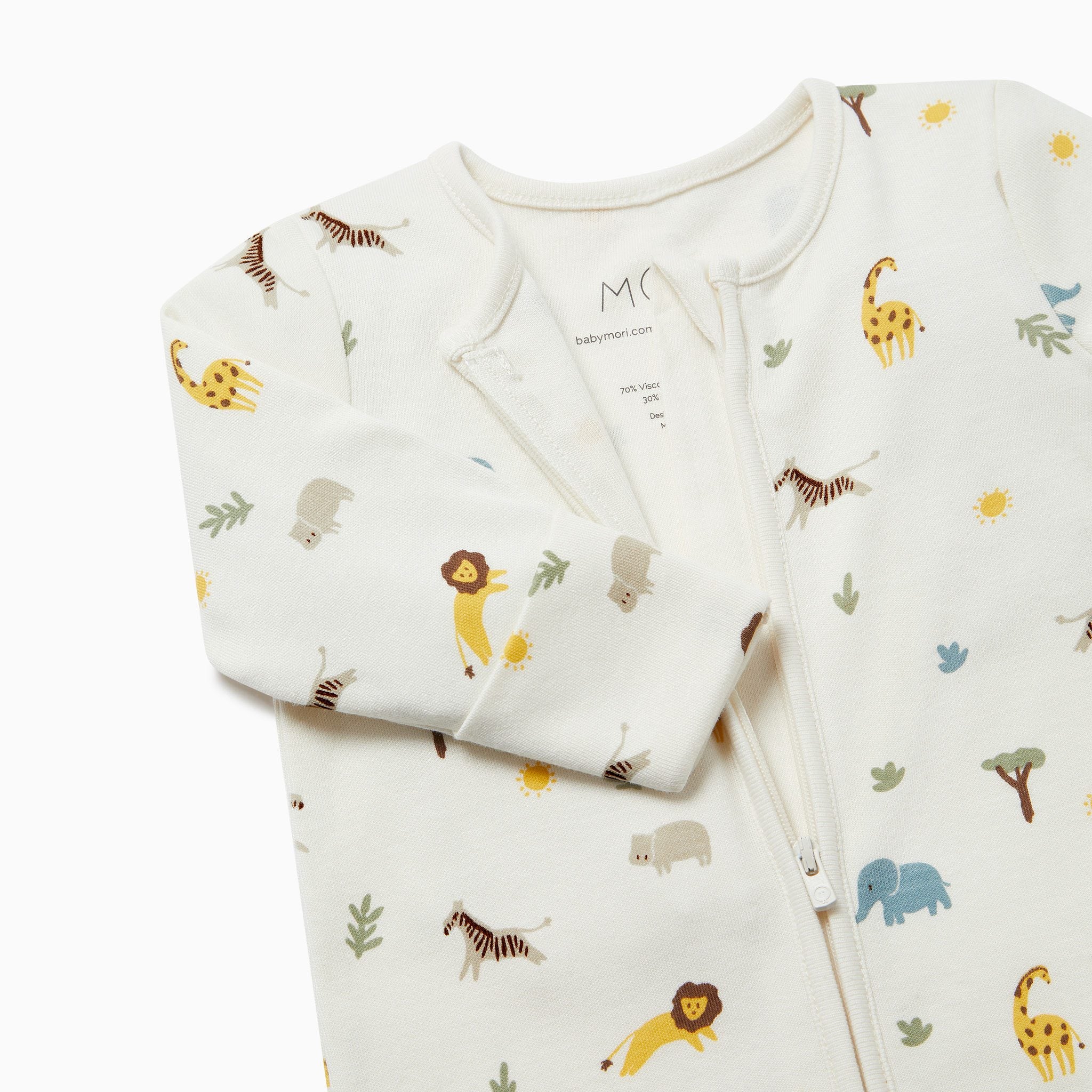 Safari Clever Zip Sleepsuit - Image 5