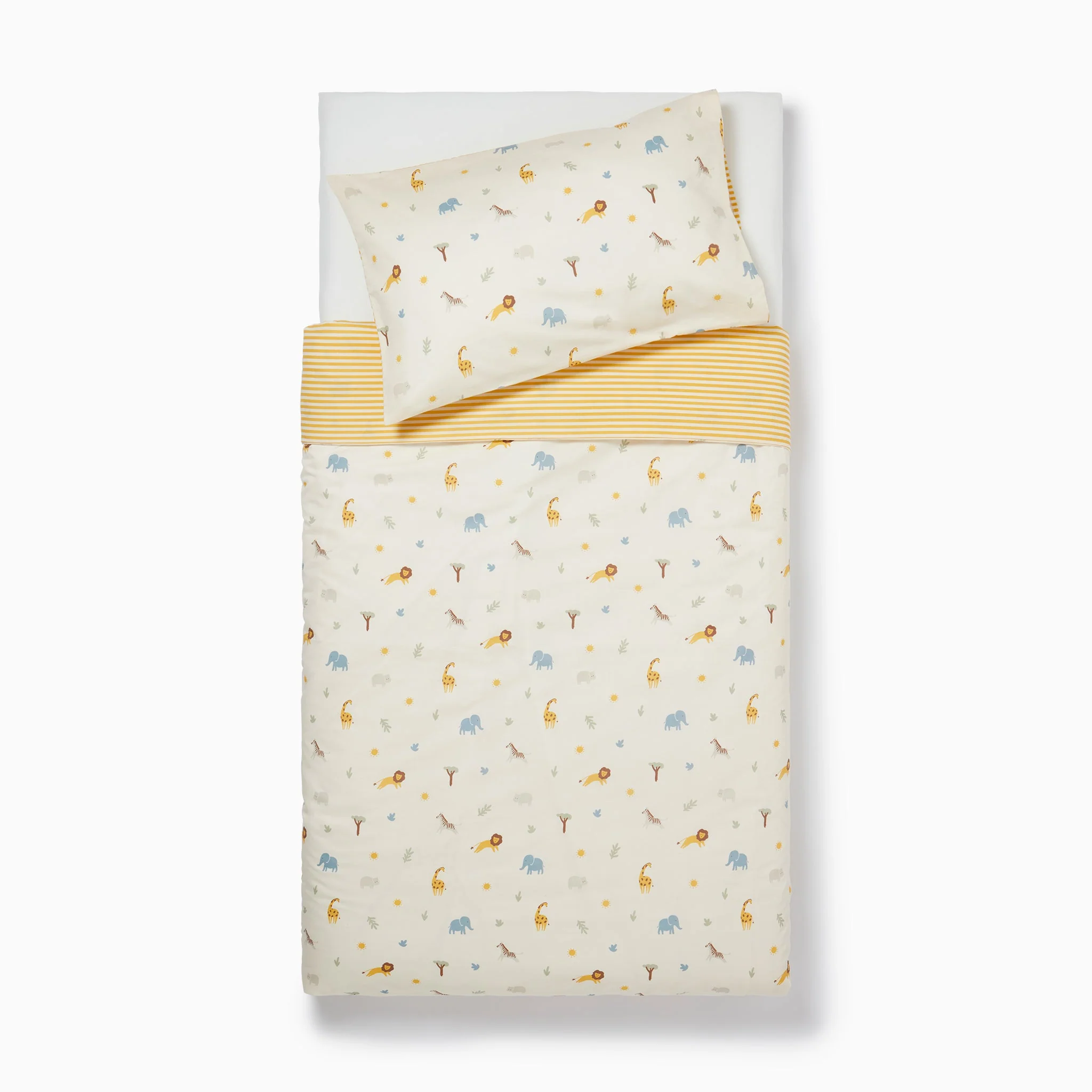 Safari Reversible Toddler Duvet Cover Set - Image 2
