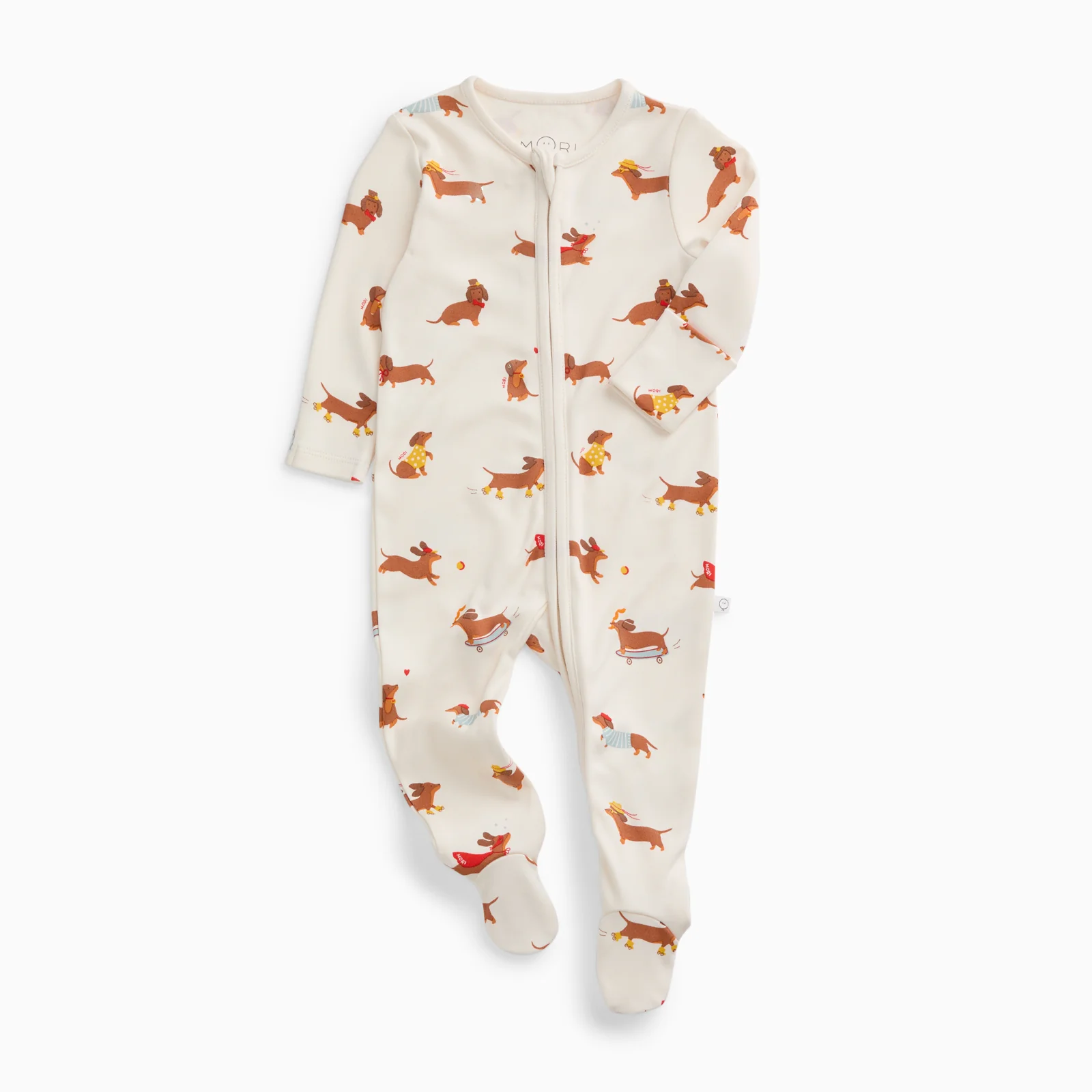 Sausage Dog Clever Zip Sleepsuit - Image 3