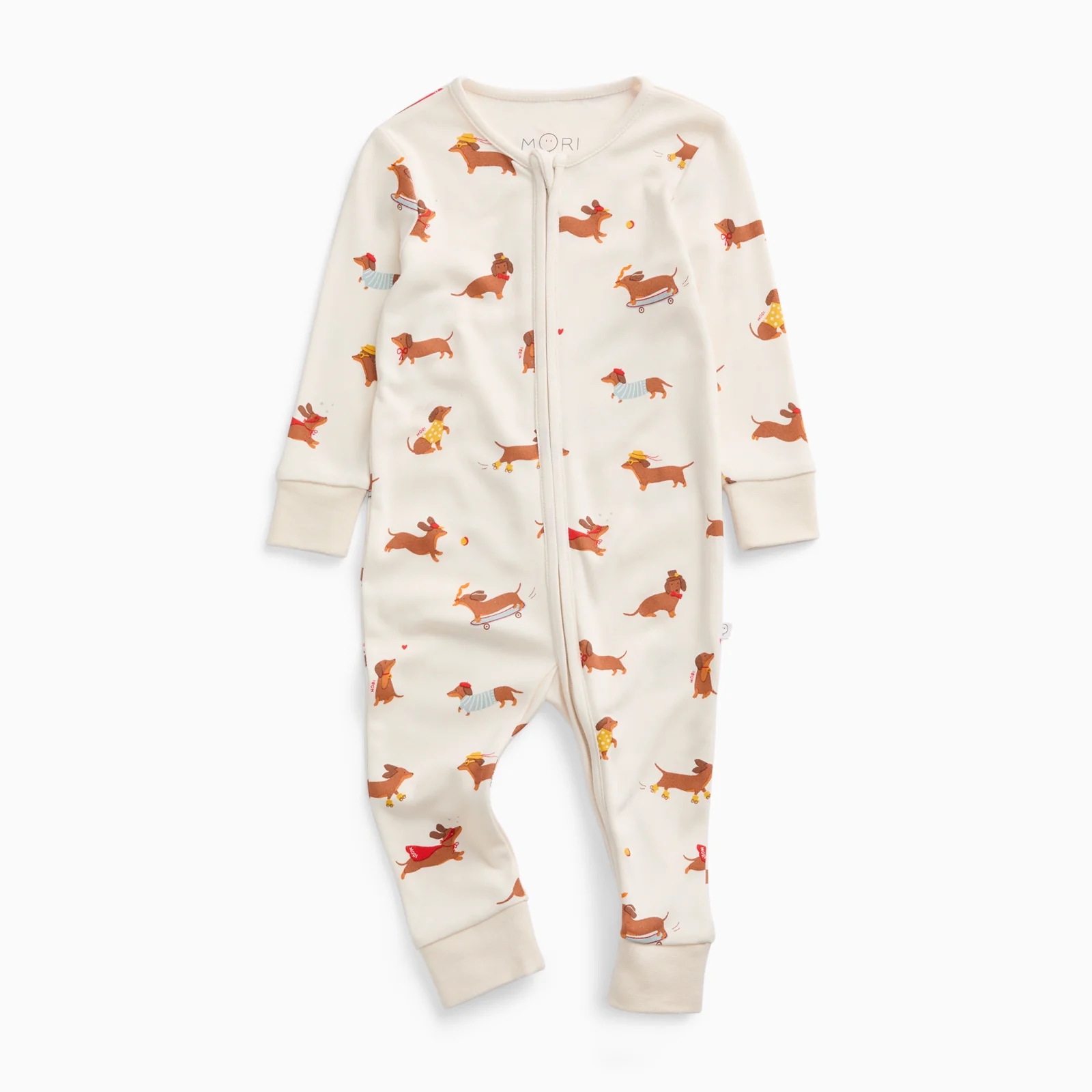 Sausage Dog Clever Zip Sleepsuit - Image 4
