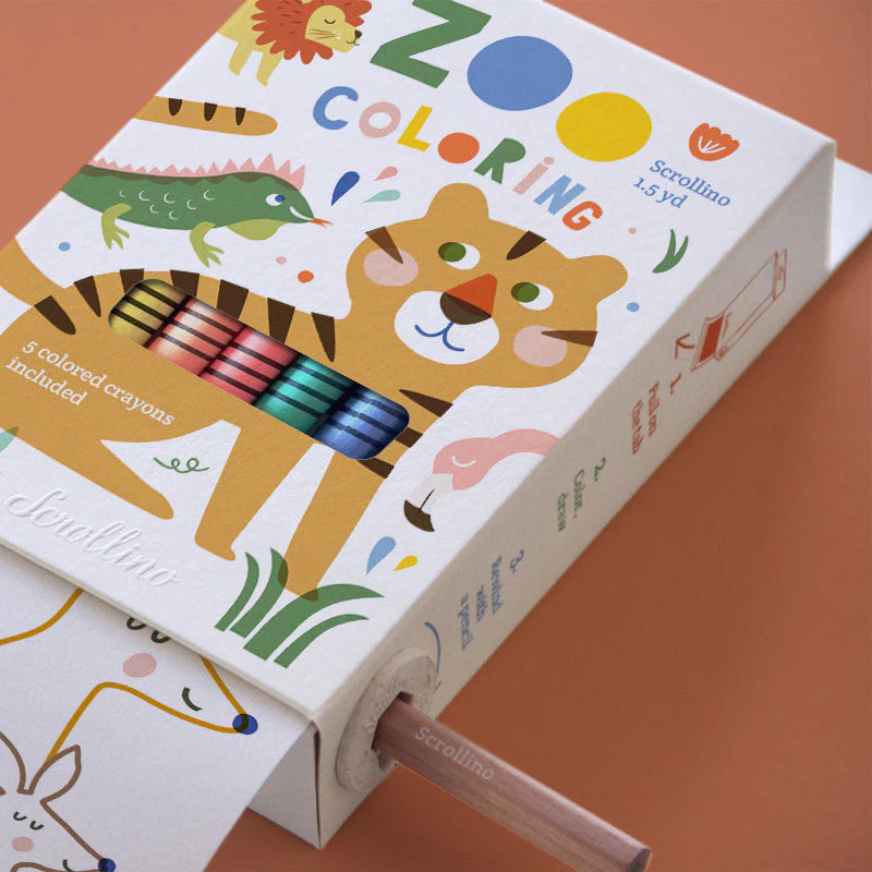 Scrollino Zoo Colouring - Image 2